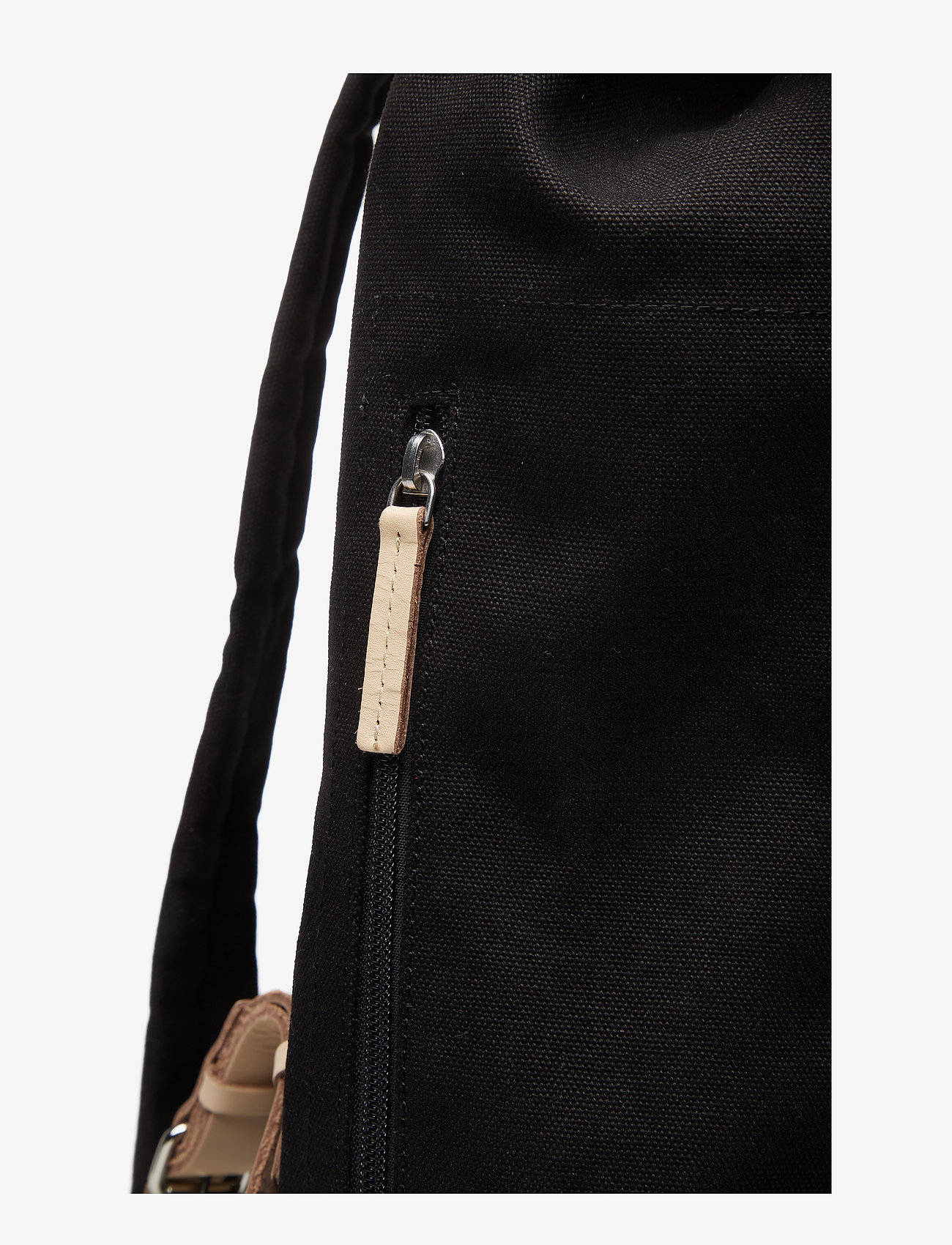 SANDQVIST - STIG LARGE - black w/ natural leather - 4