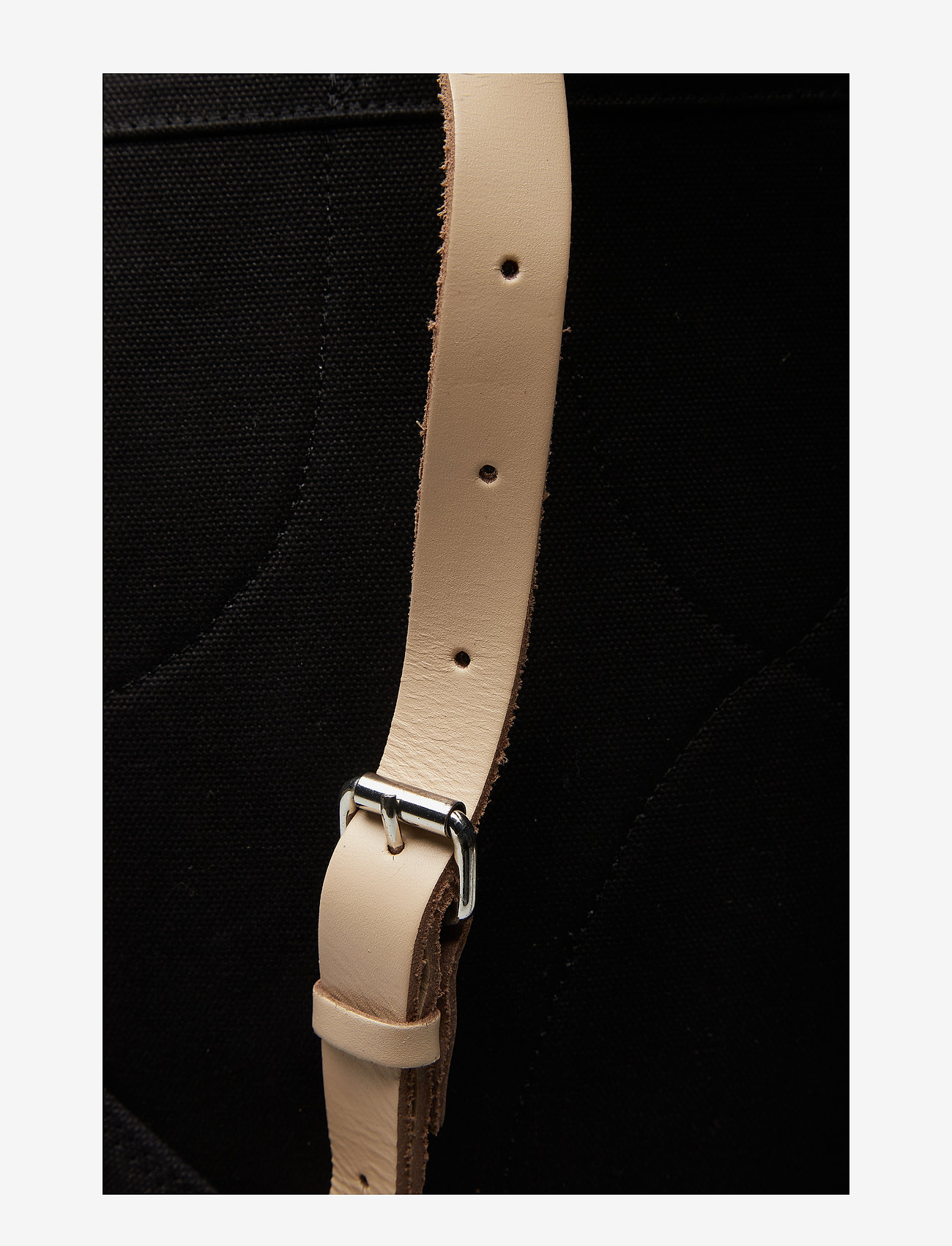 SANDQVIST - STIG LARGE - black w/ natural leather - 5