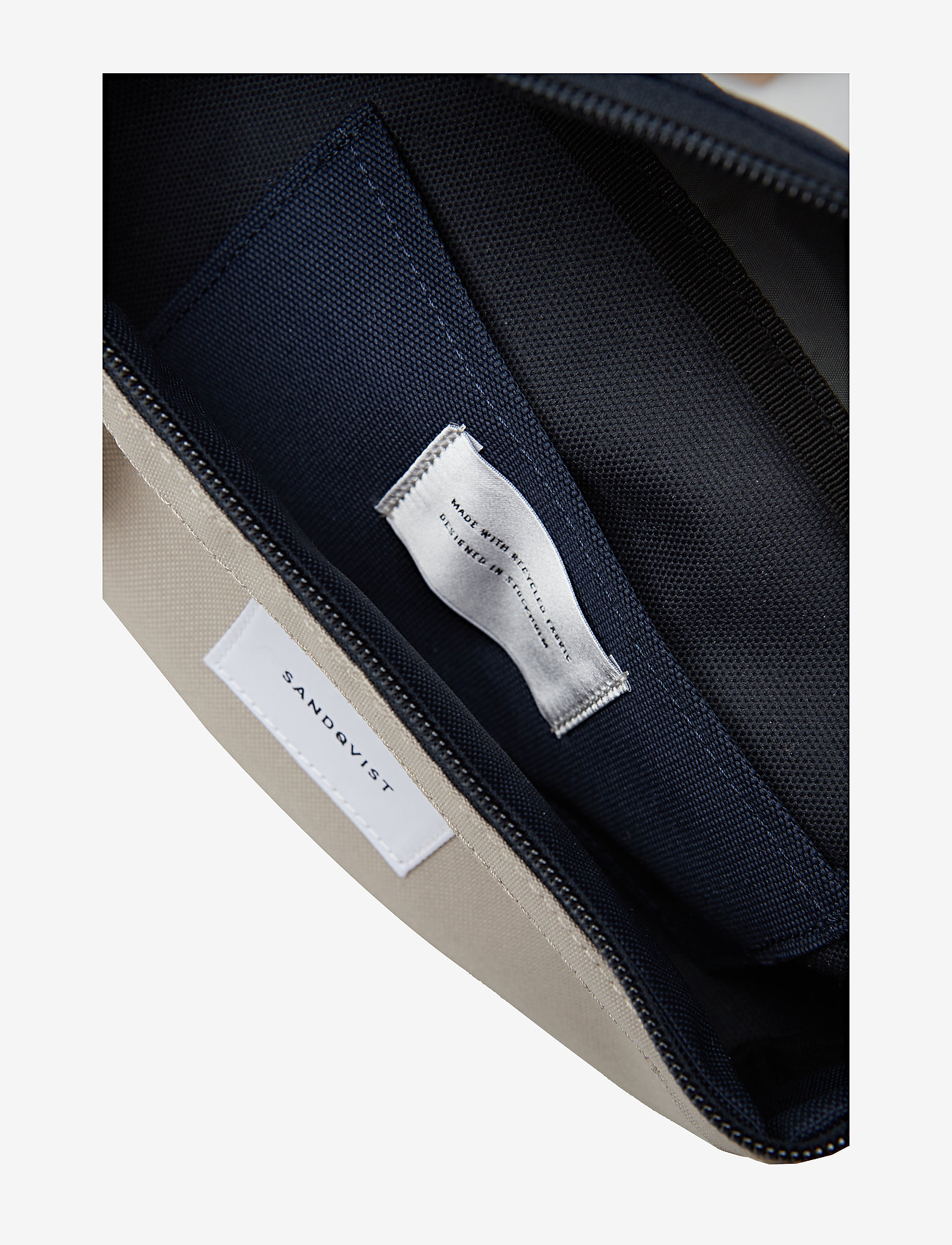 SANDQVIST - ASTE - multi beige/blue with natural leather - 5