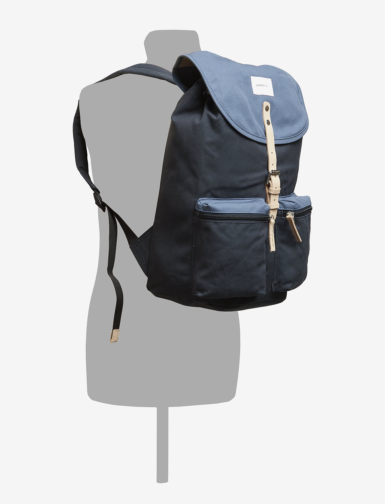 SANDQVIST - ROALD - multi blue / dusty blue with natural leather - 5