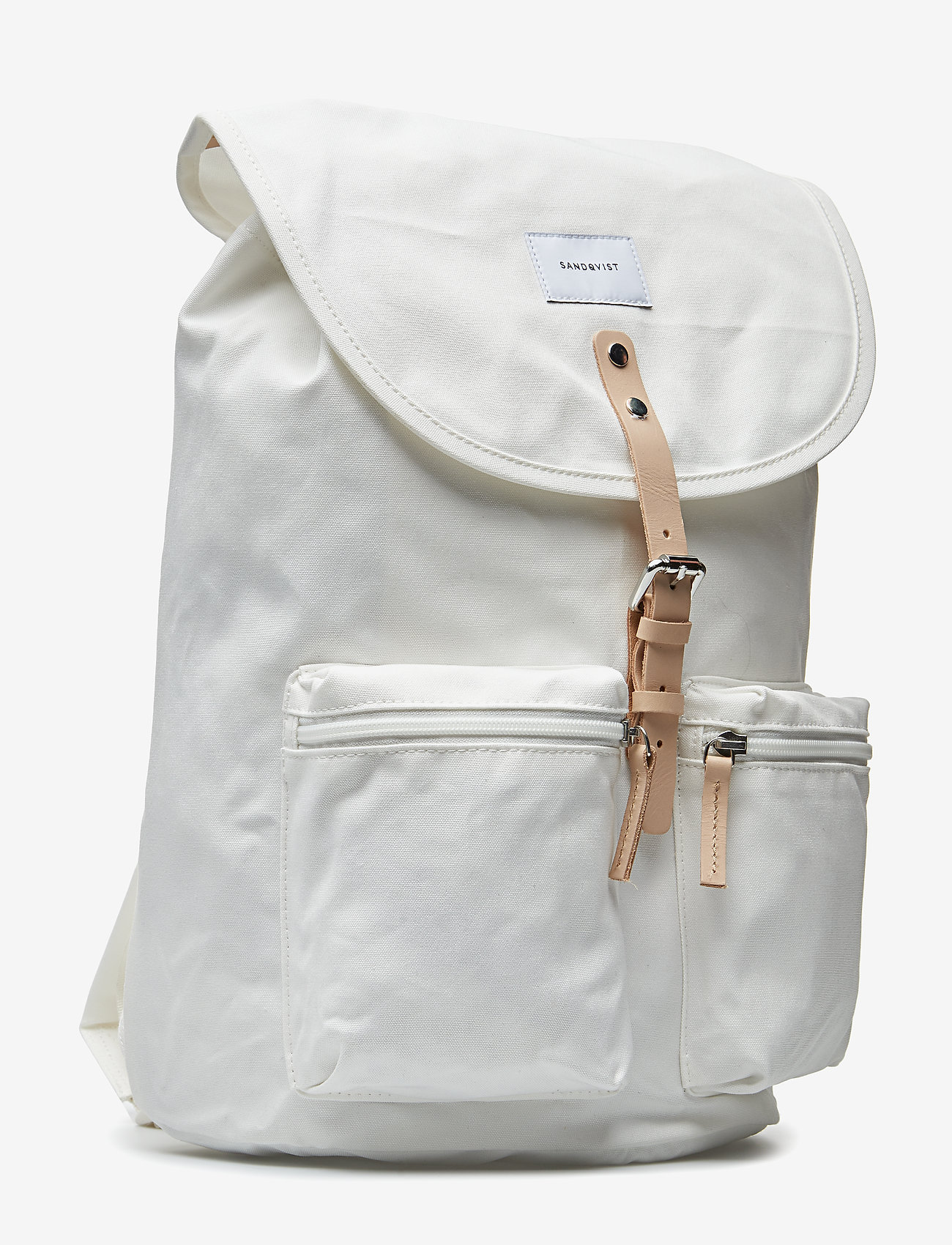 SANDQVIST - ROALD - off white with natural leather - 2