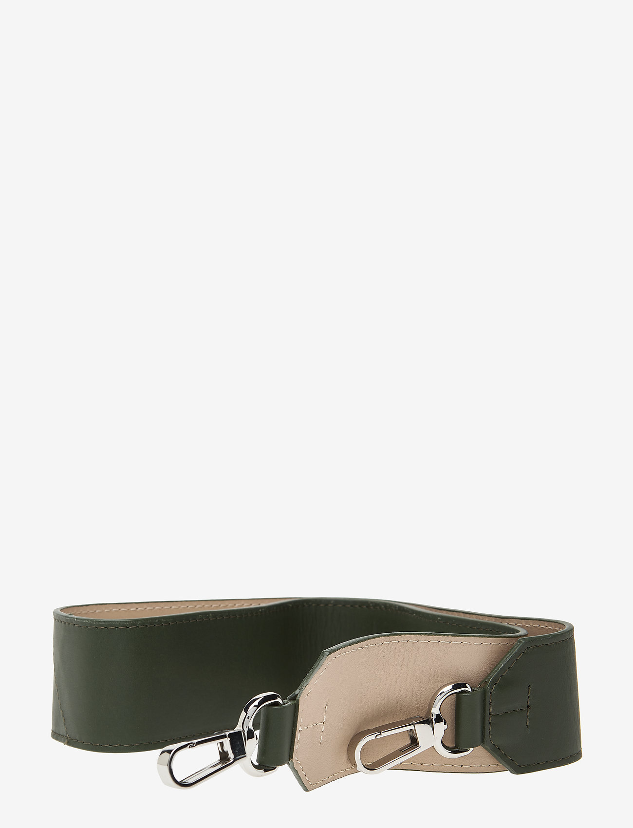 SHOULDER STRAP LEATHER - GREEN/BEIGE