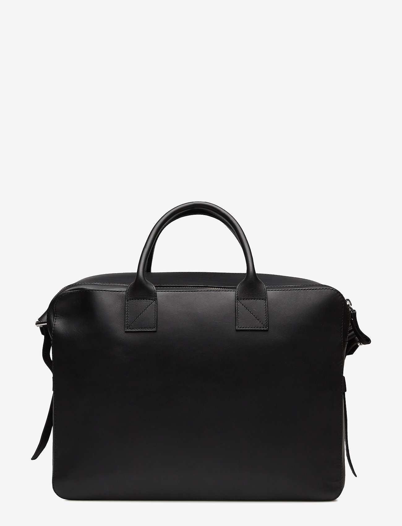 SANDQVIST - LEATHER Seth 16" - laptopväskor - black - 1