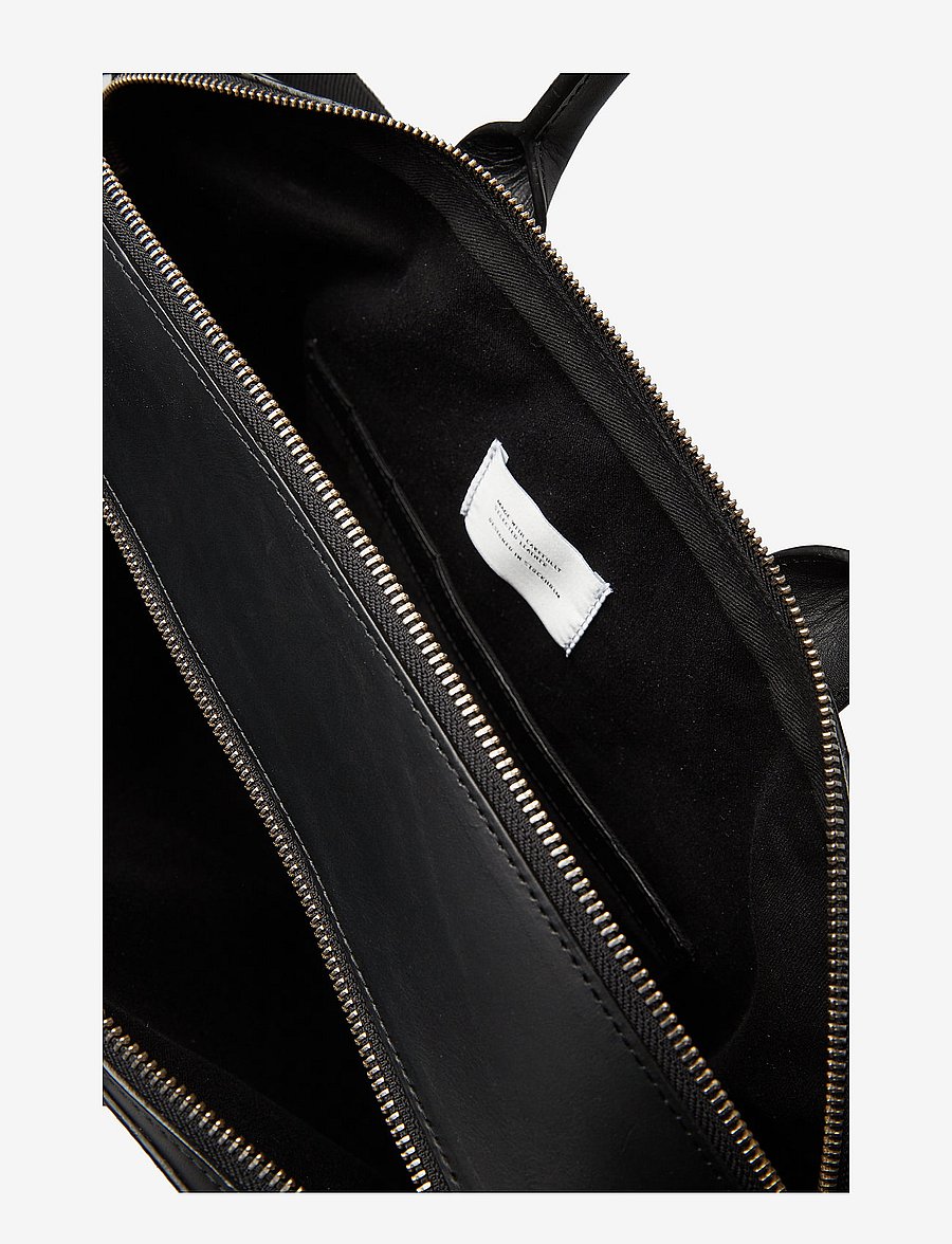 SANDQVIST - LEATHER Seth 16" - laptop bags - black - 3