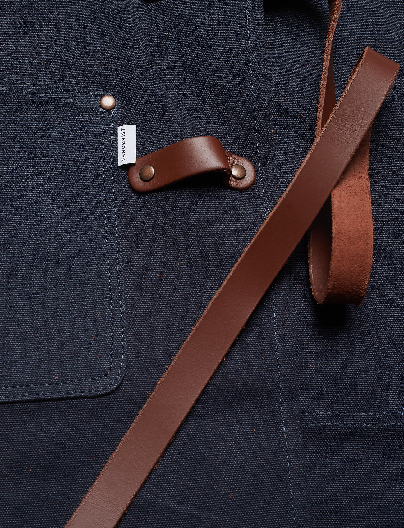 SANDQVIST - EKSTEDT - navy with cognac brown leather - 5