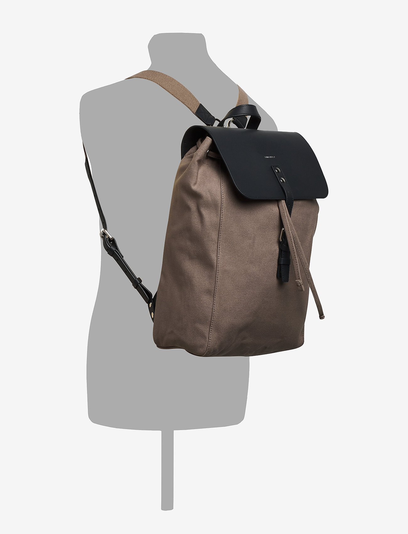 SANDQVIST - ALVA - earth brown with navy leather - 4