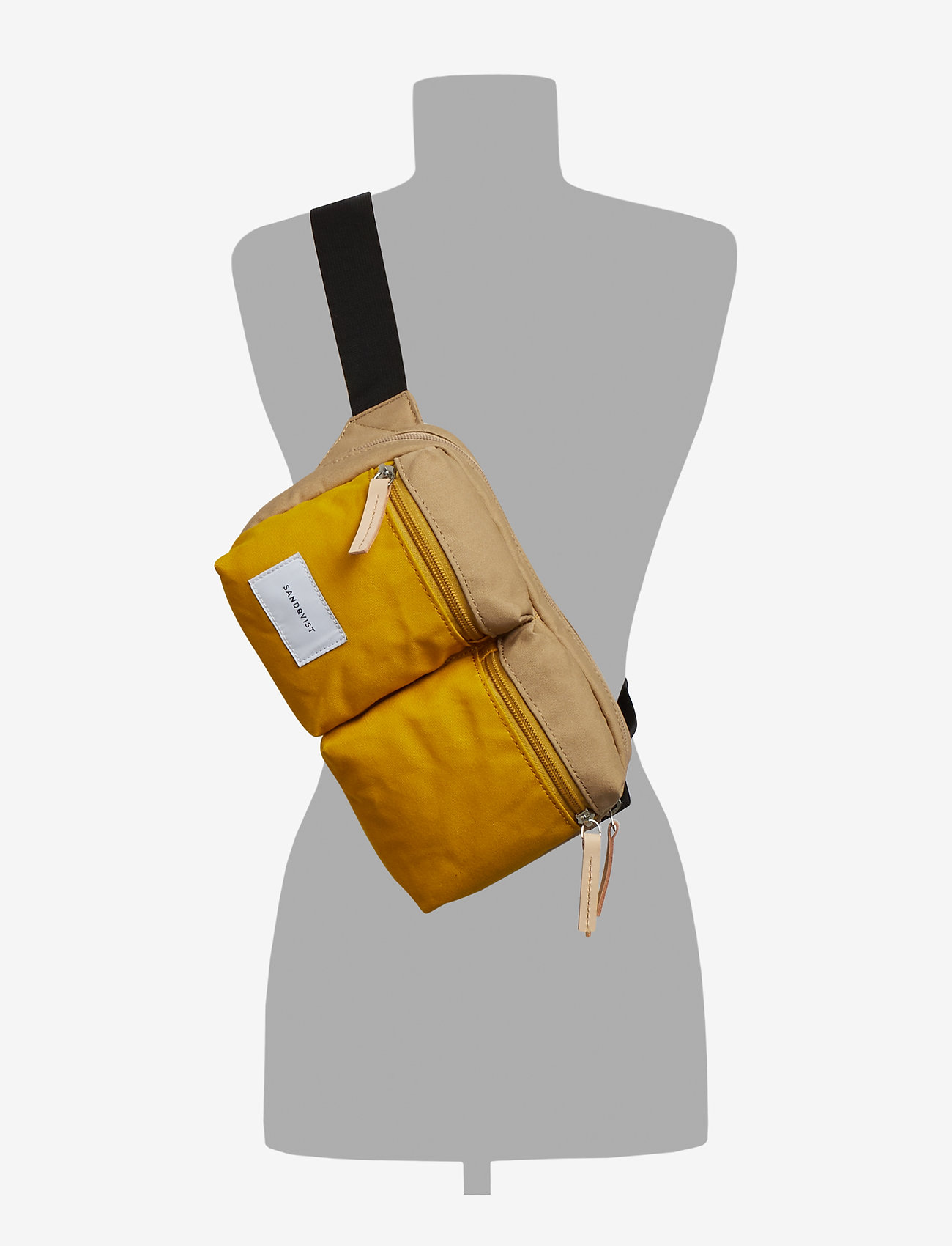 SANDQVIST - PAUL - multi yellow / beige with natural leather - 4