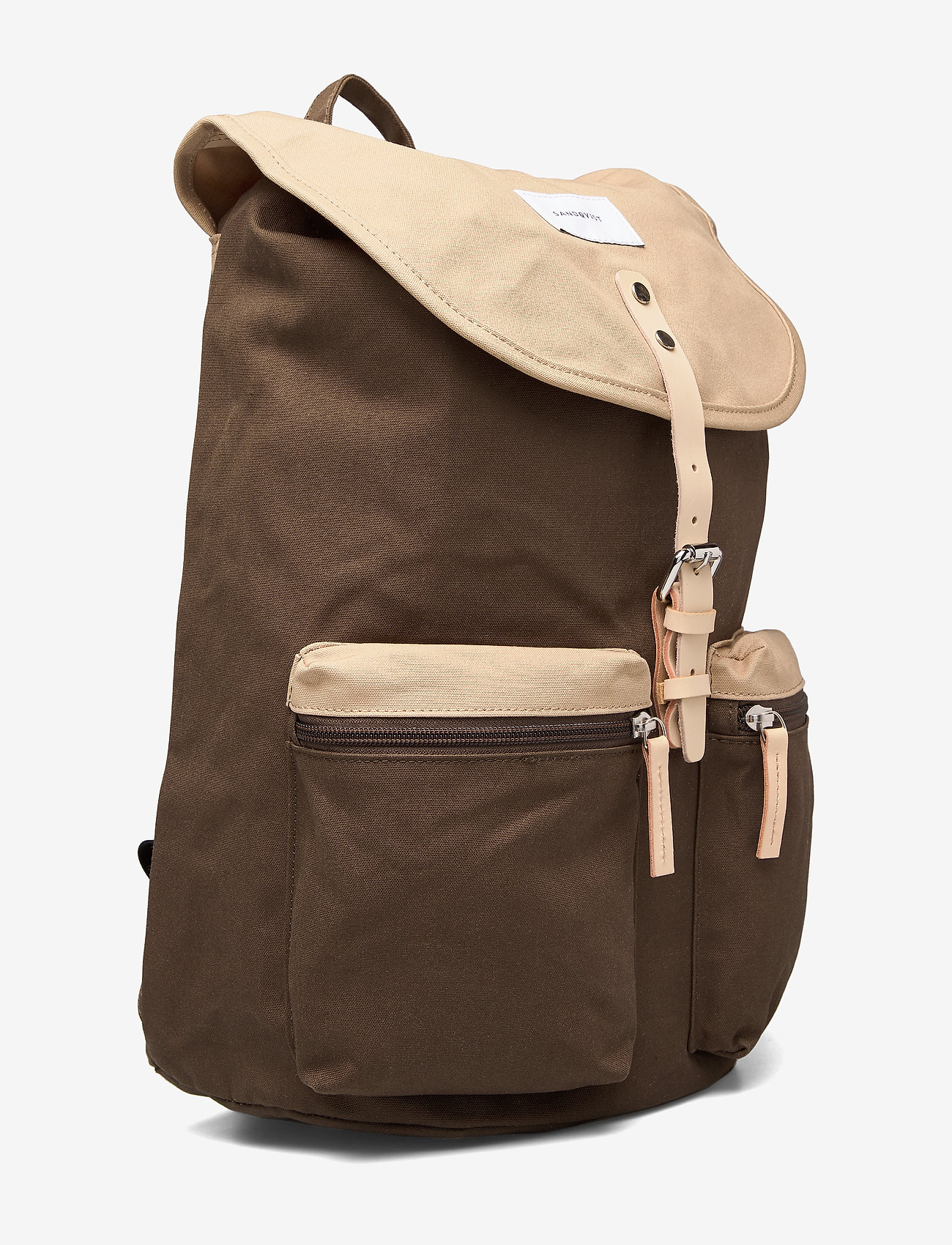 SANDQVIST - ROALD - multi olive / beige with natural leather - 2
