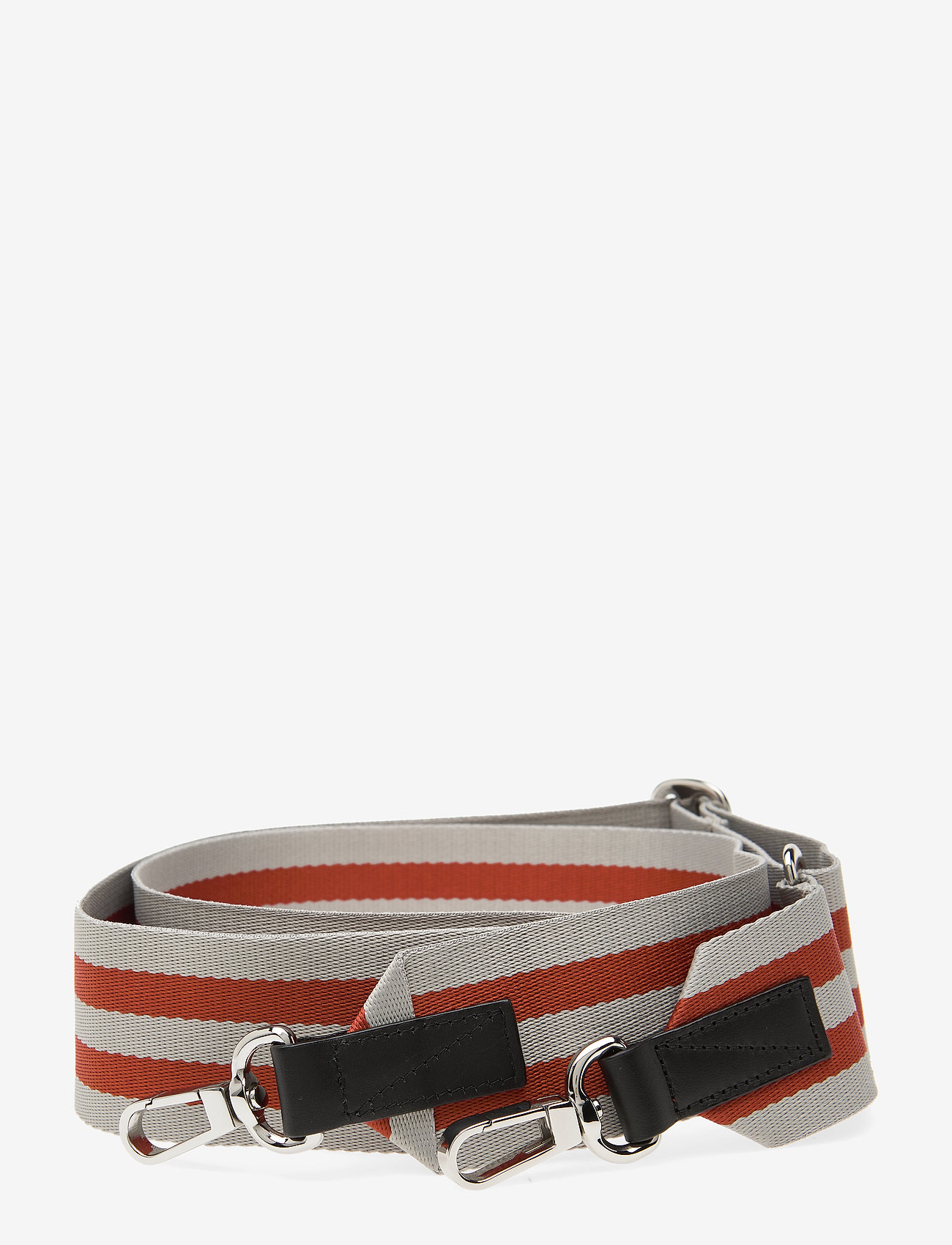 SANDQVIST - ADJUSTABLE SHOULDER STRAP - red / grey with black leather - 0