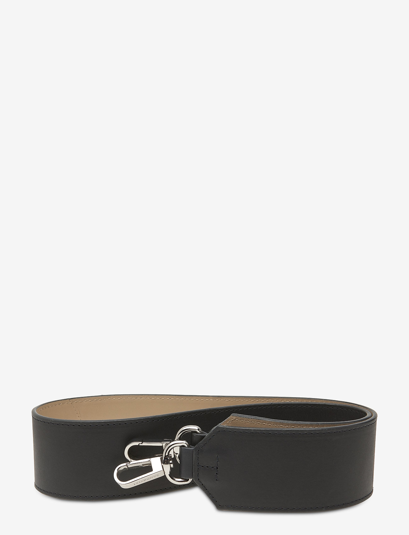 SANDQVIST - SHOULDER STRAP LEATHER - navy / beige - 0