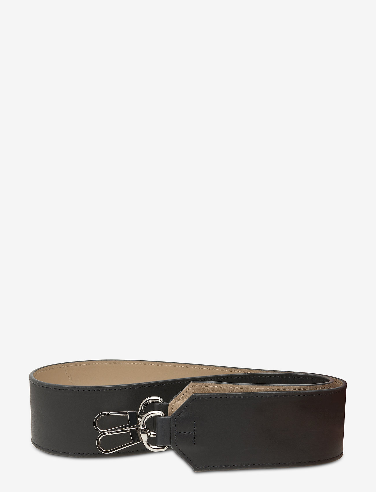 SANDQVIST - SHOULDER STRAP LEATHER - navy / beige - 1