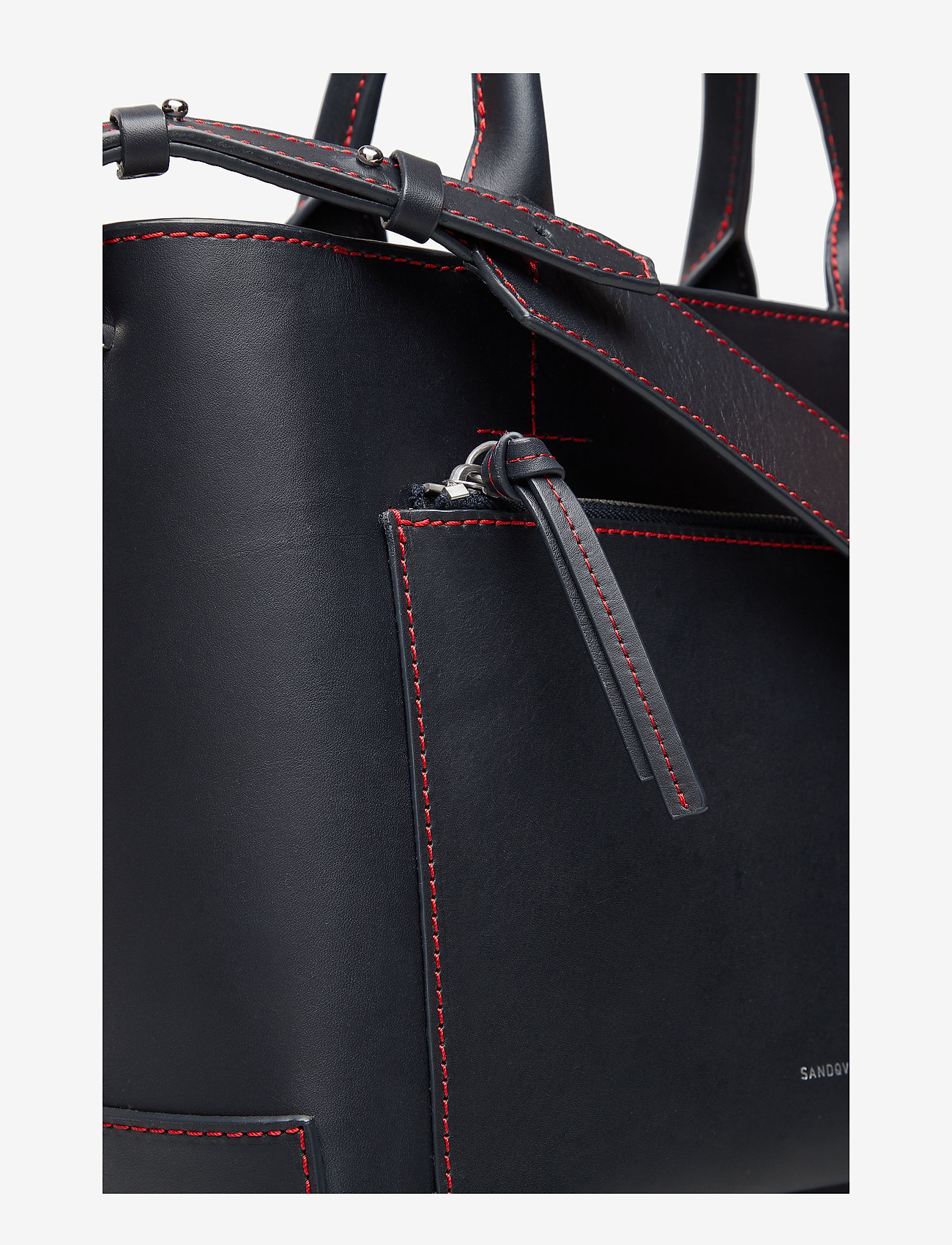 SANDQVIST - LEA - navy with red stitches - 3