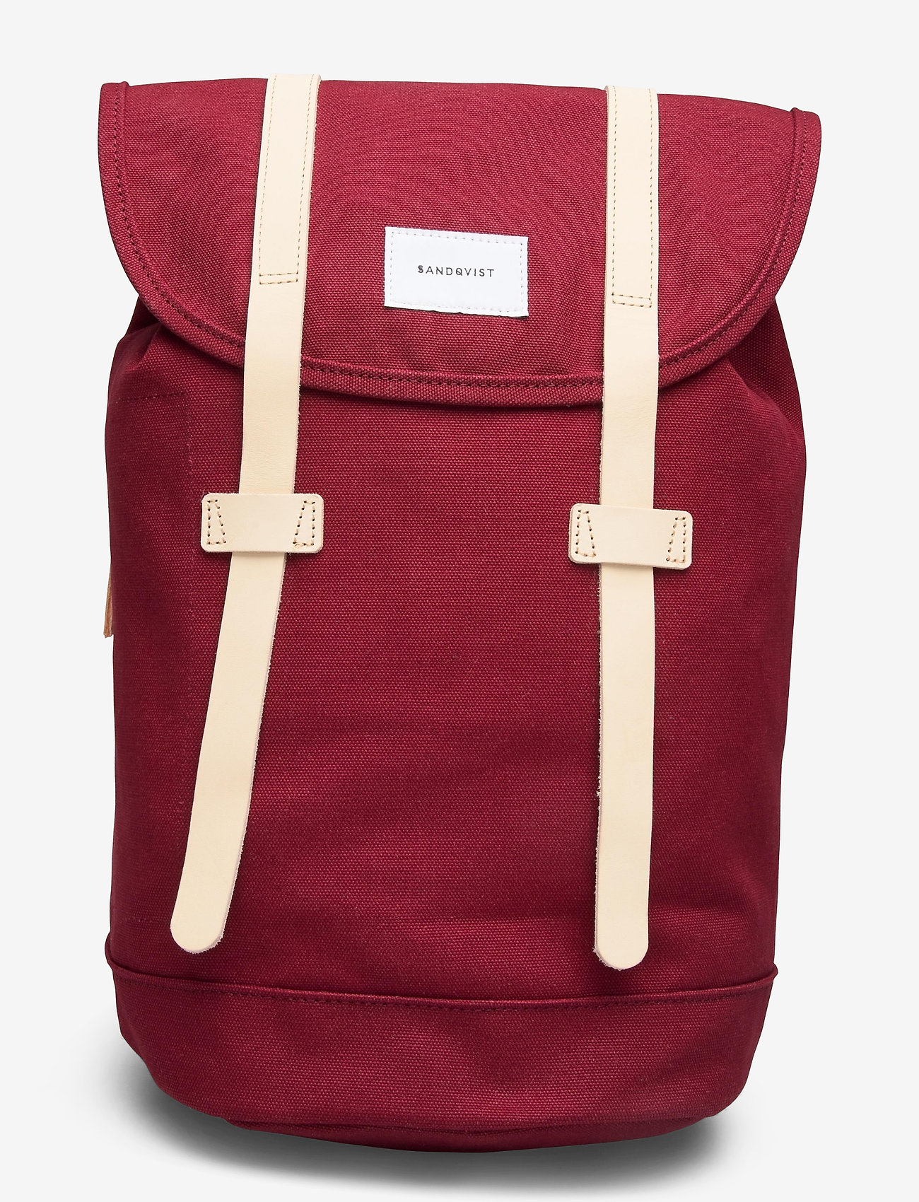 SANDQVIST - STIG - burgundy with natural leather - 0