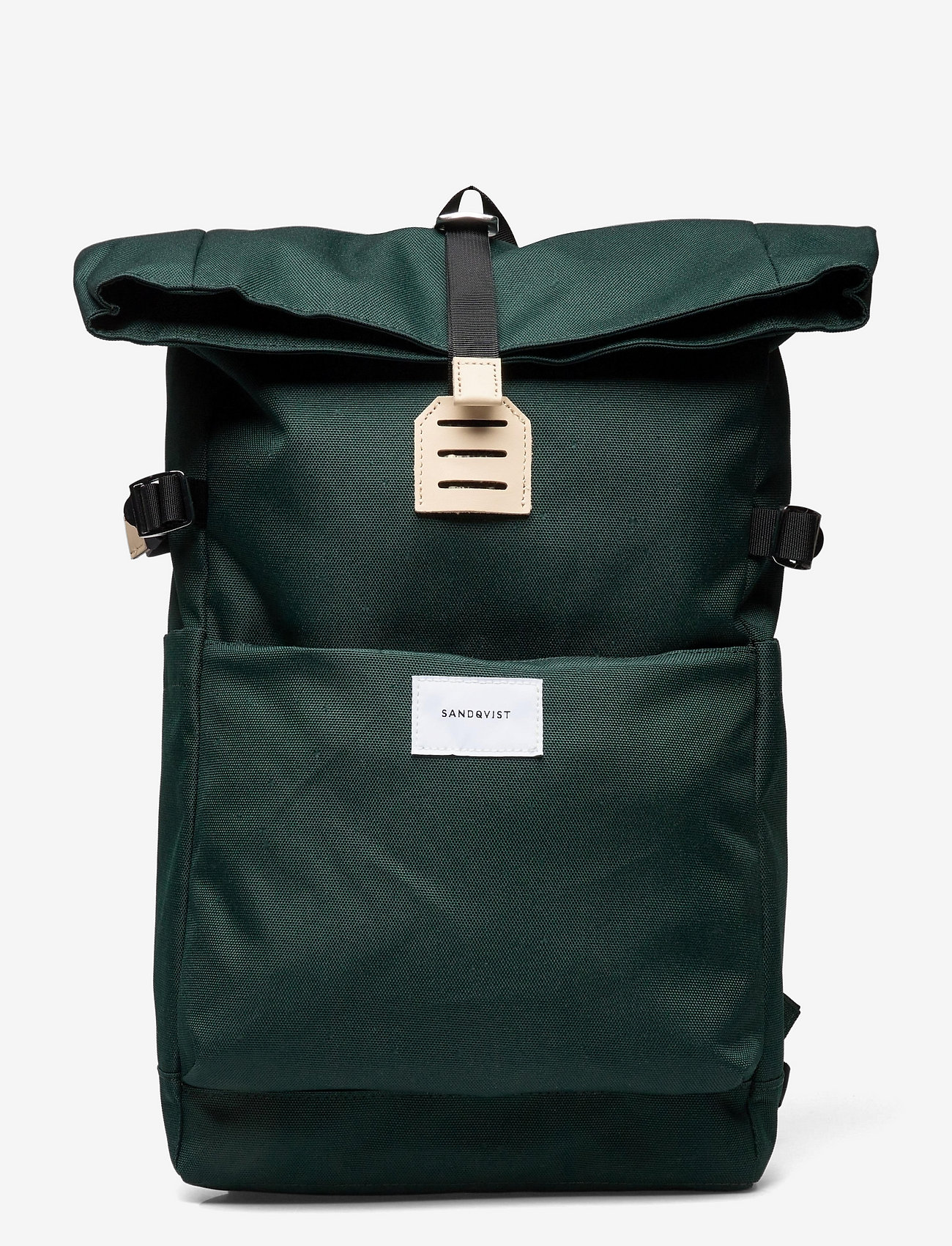 DARK GREEN WITH NATURAL LEATHER
