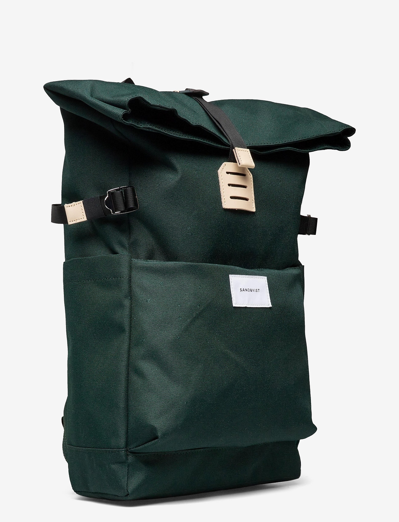SANDQVIST - ILON - dark green with natural leather - 2