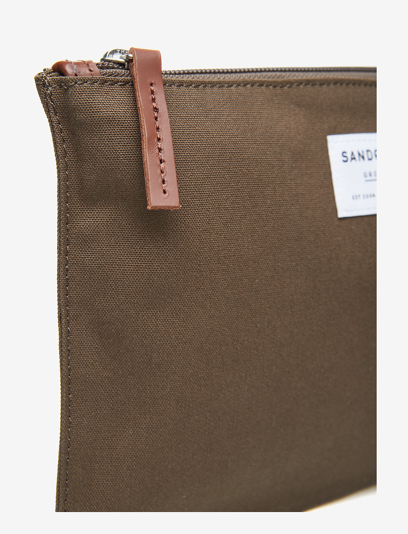 SANDQVIST - TURE M - olive with cognac brown leather - 1