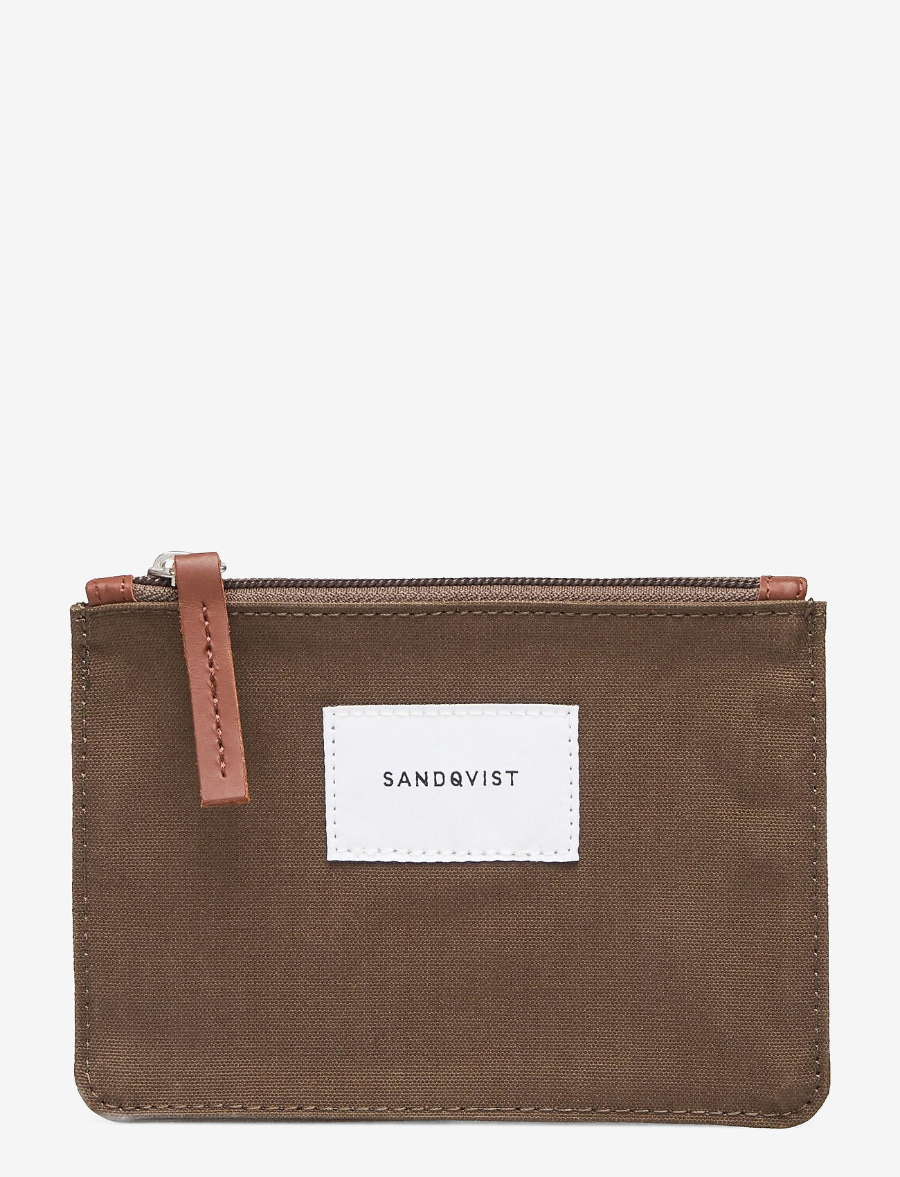 OLIVE WITH COGNAC BROWN LEATHER