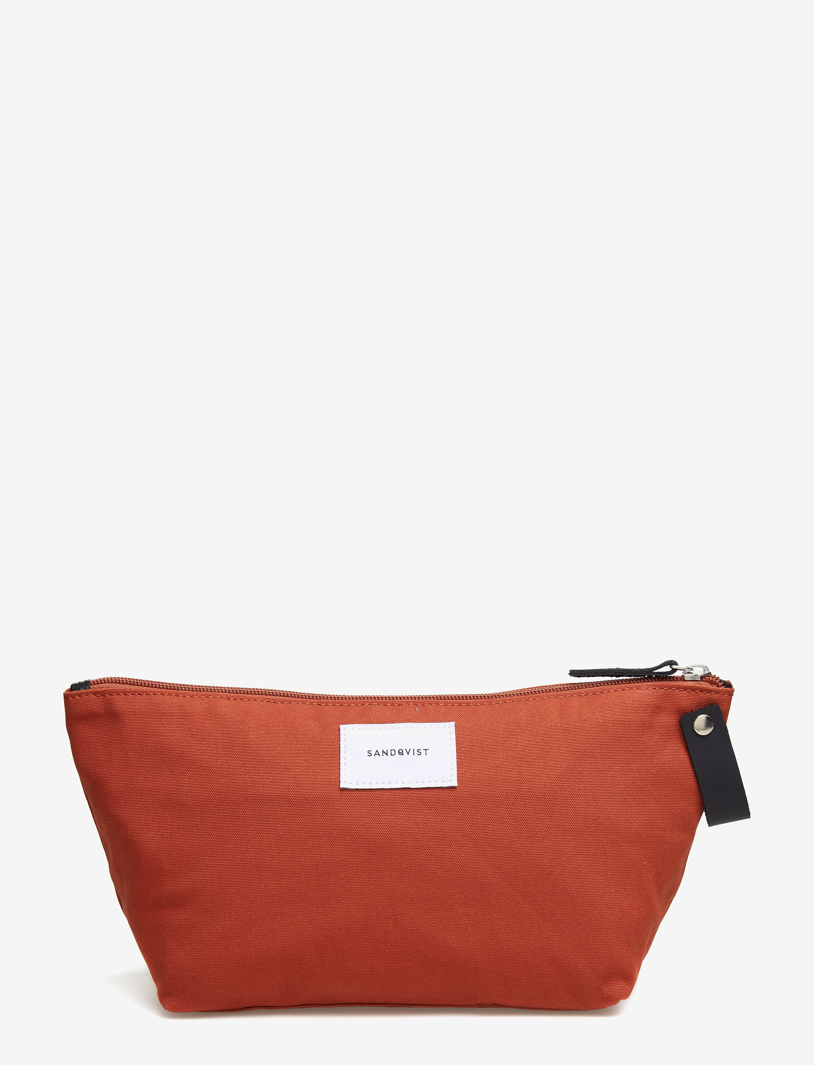 RUST WITH BLACK LEATHER