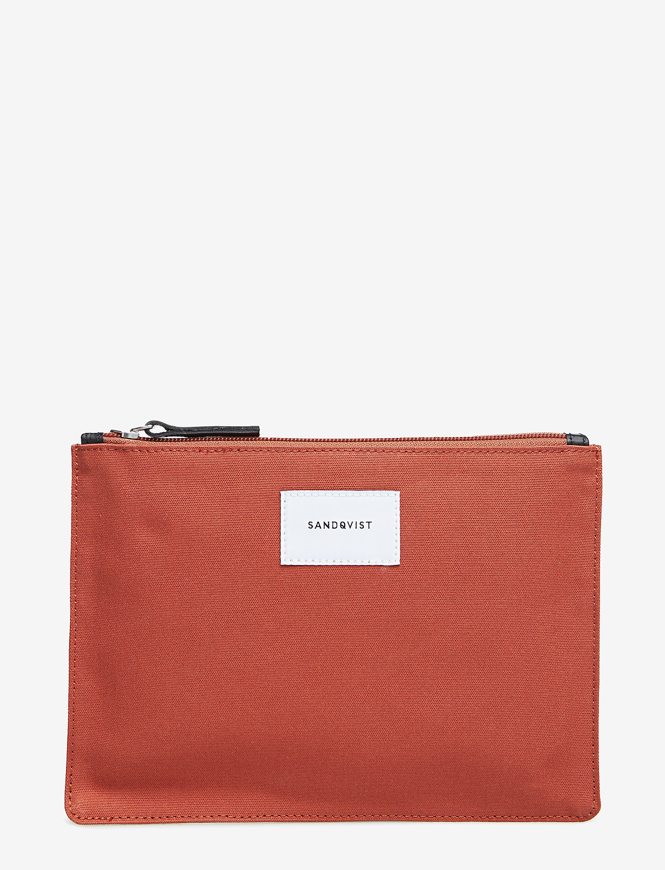 RUST WITH BLACK LEATHER