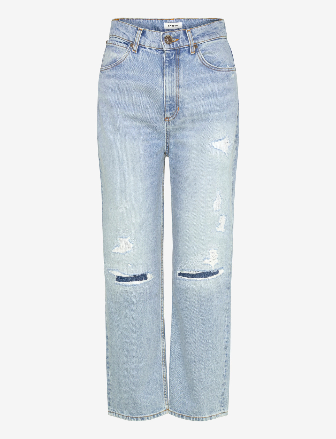 Sandro - Boyfriend-Cut Jeans - boyfriend jeans - blue jean - 0