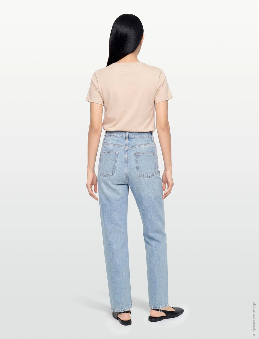 Sandro - Boyfriend-Cut Jeans - boyfriend jeans - blue jean - 4