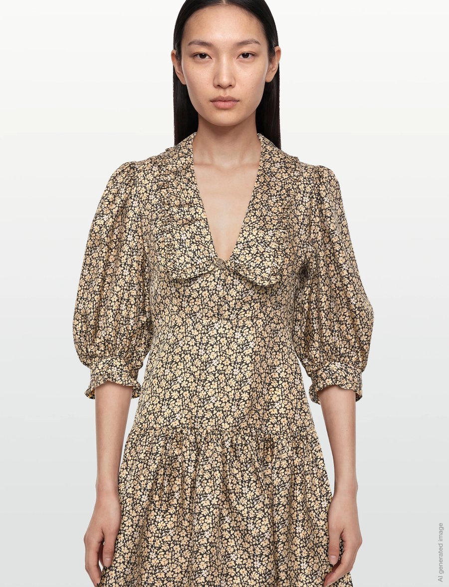 Sandro - Eilat woven dress - sommarklänningar - beige - 3