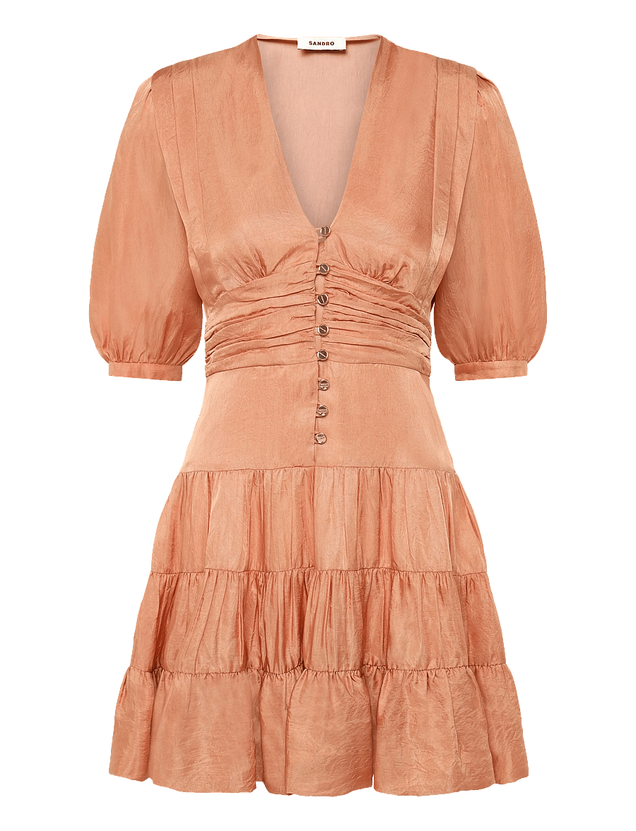 Sandro - Mylene short dress - minikleidid - orange - 1