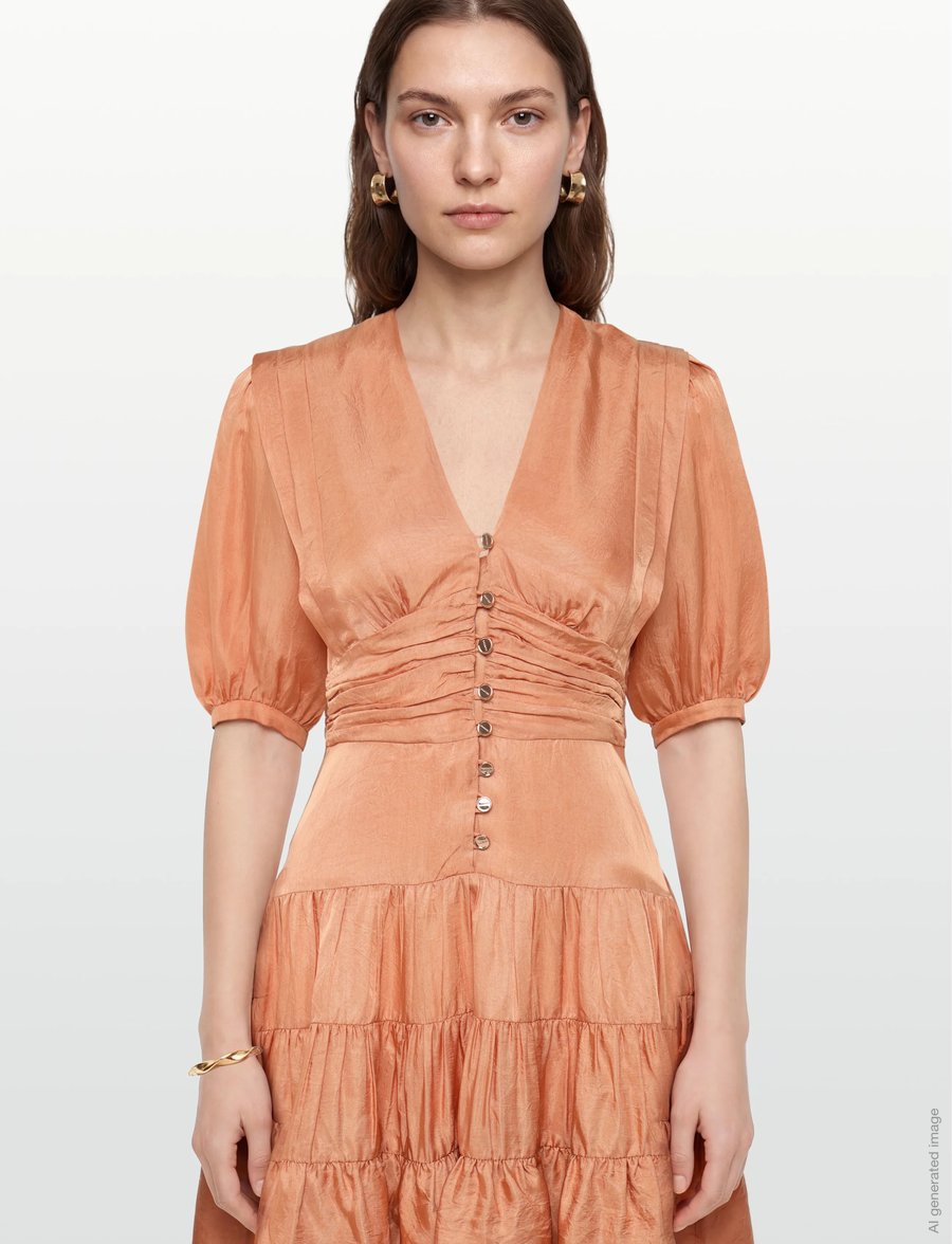 Sandro - Mylene short dress - minikleidid - orange - 3