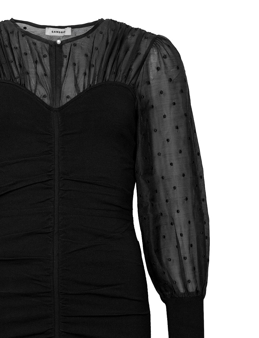Sandro - Balmora short dress - cocktailkleider - black - 5