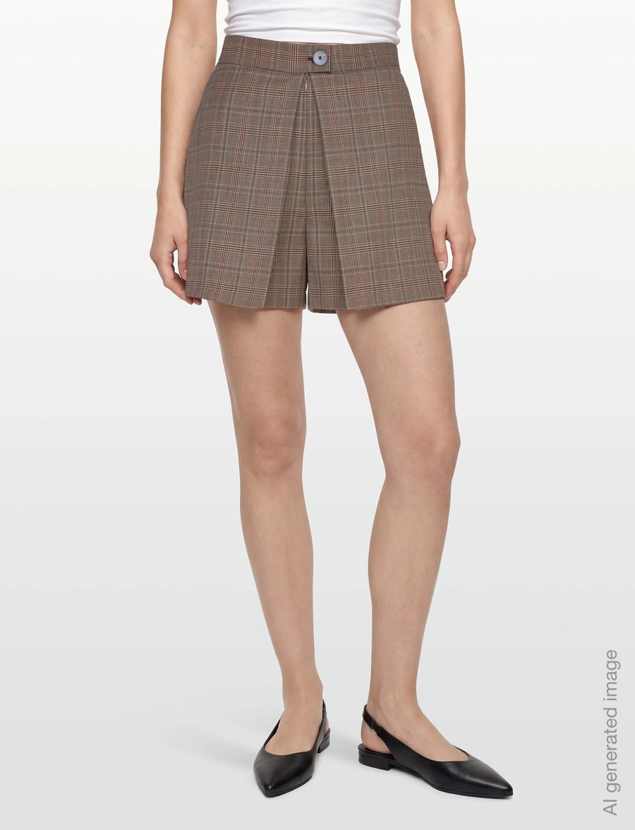 Sandro - Paris Dizzy Shorts - Casual shorts - vabaaja lühikesed püksid - brown - 3