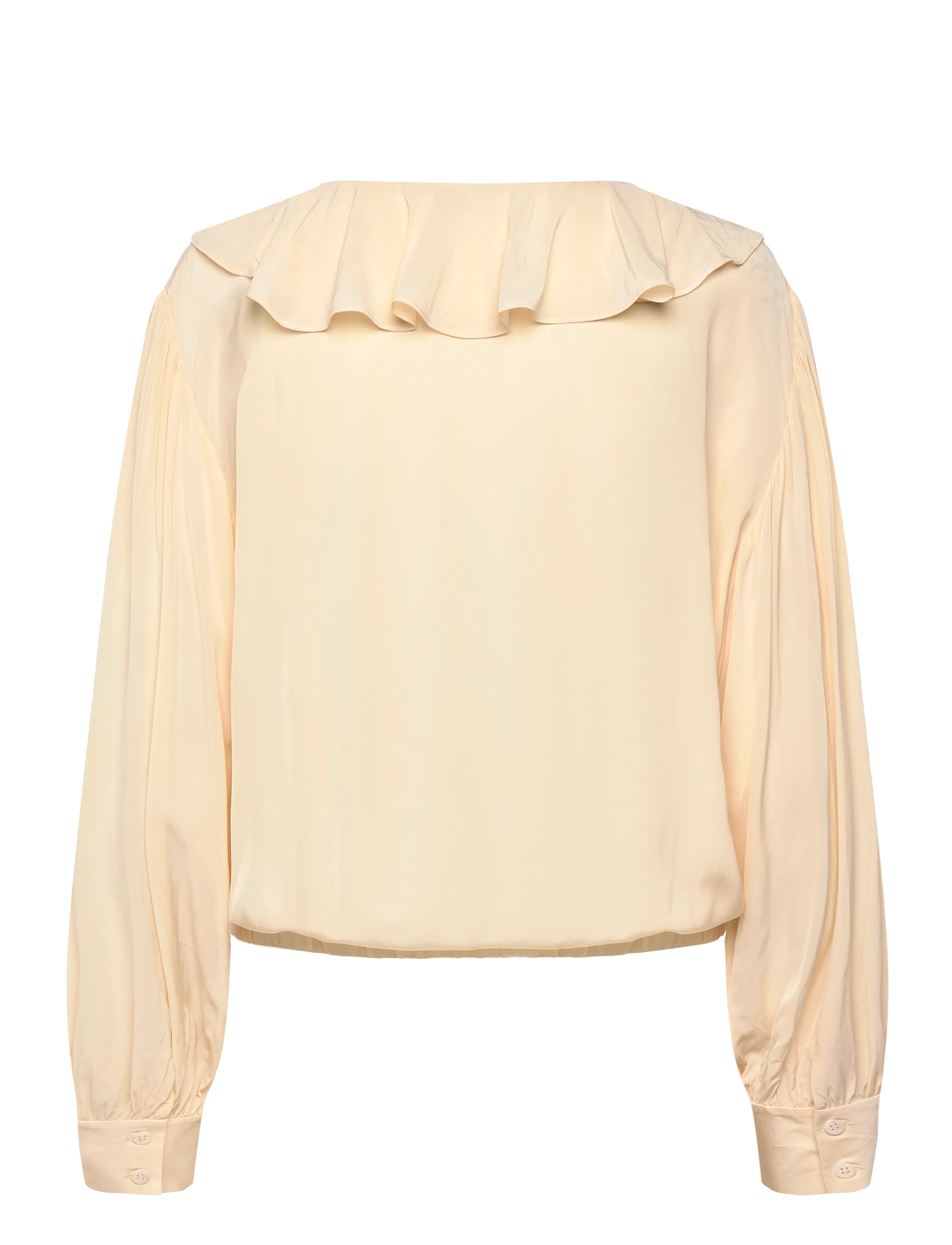 Sandro - Long sleeved blouse - langärmelige blusen - butter - 2