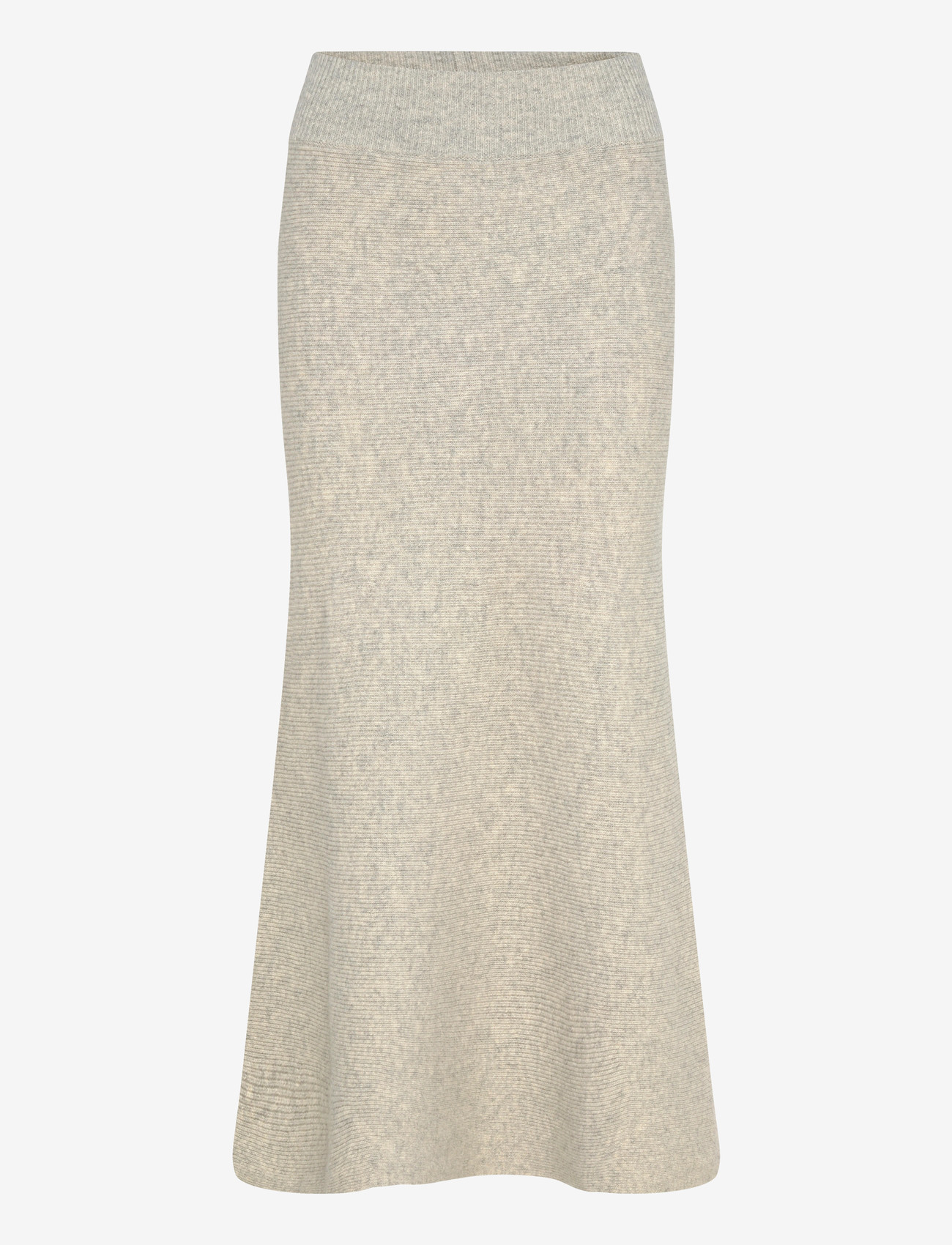 Sandro - Wool midi skirt - strikkede nederdele - mocked grey - 0