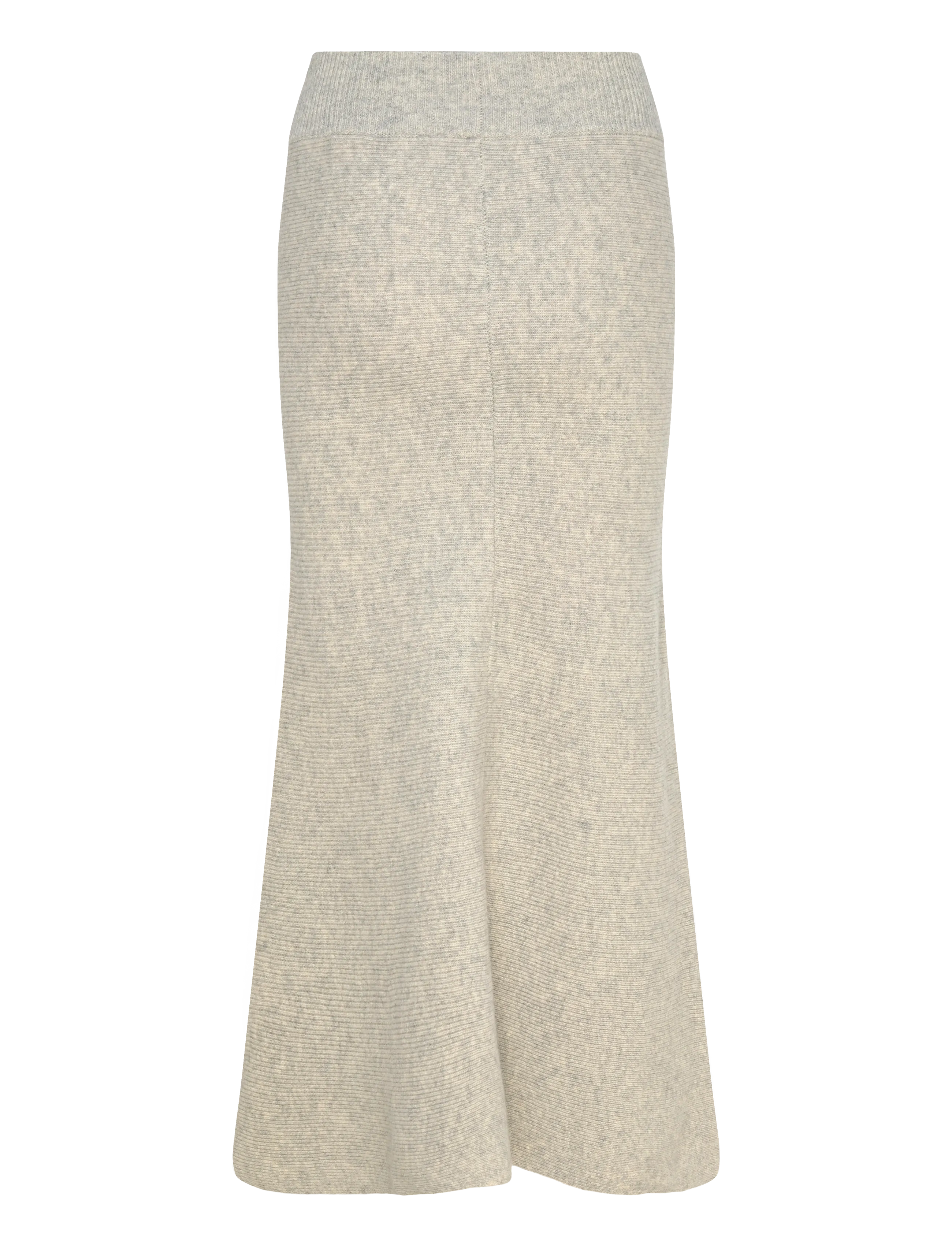 Sandro - Wool midi skirt - mocked grey - 1