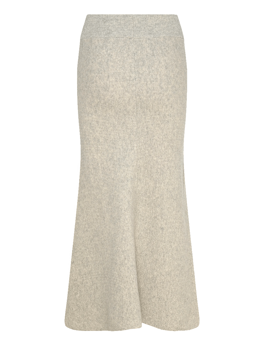 Sandro - Wool midi skirt - kootud seelikud - mocked grey - 1