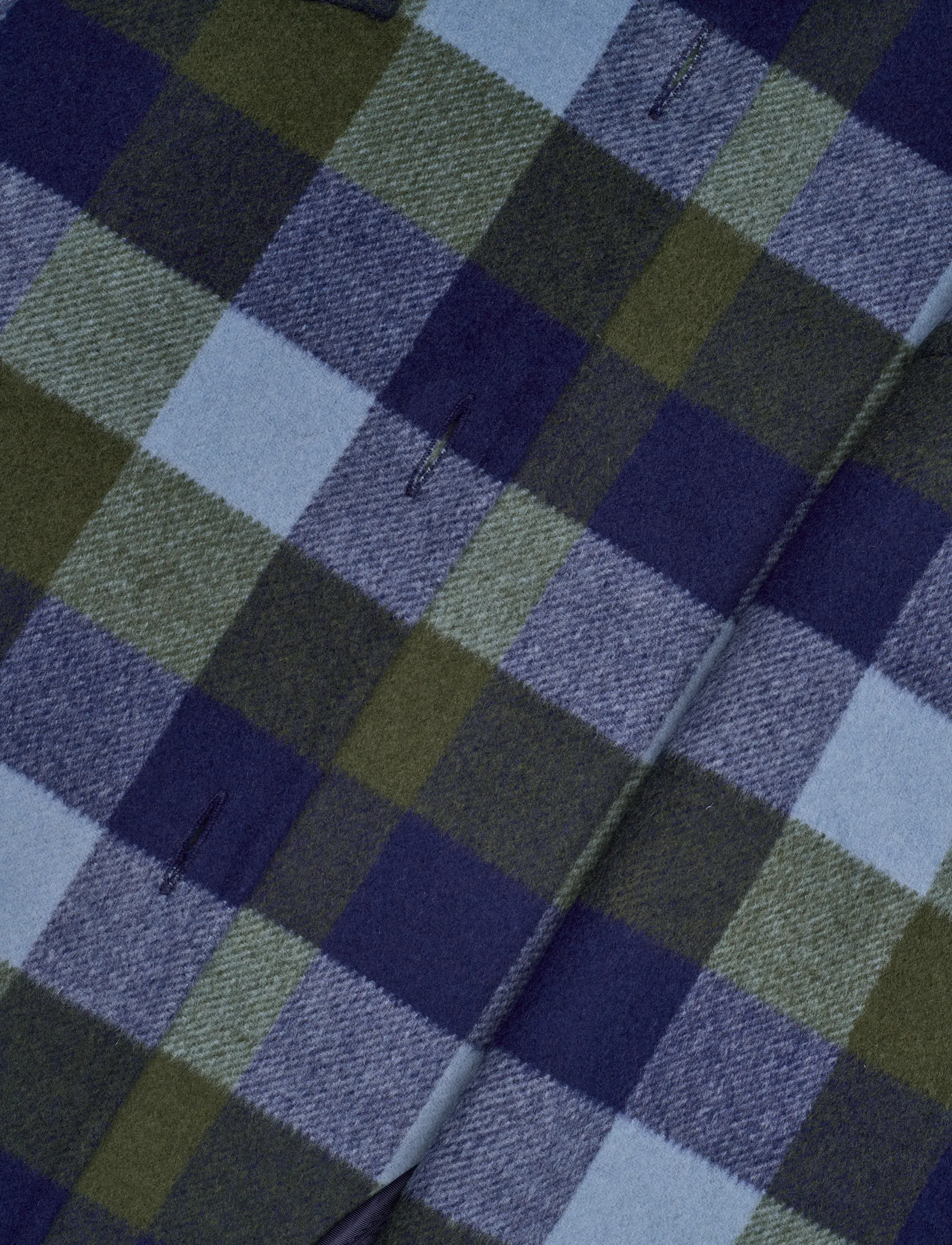 Sandro - Plaid Coat - vinterjakker - blue jean - 4