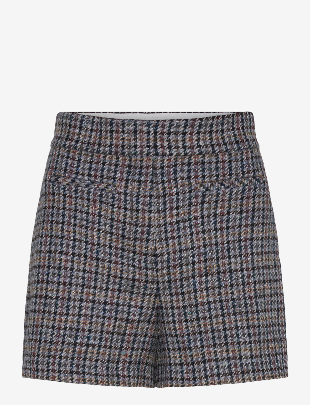 Sandro - Checked Shorts - casual shorts - blu / beige - 0