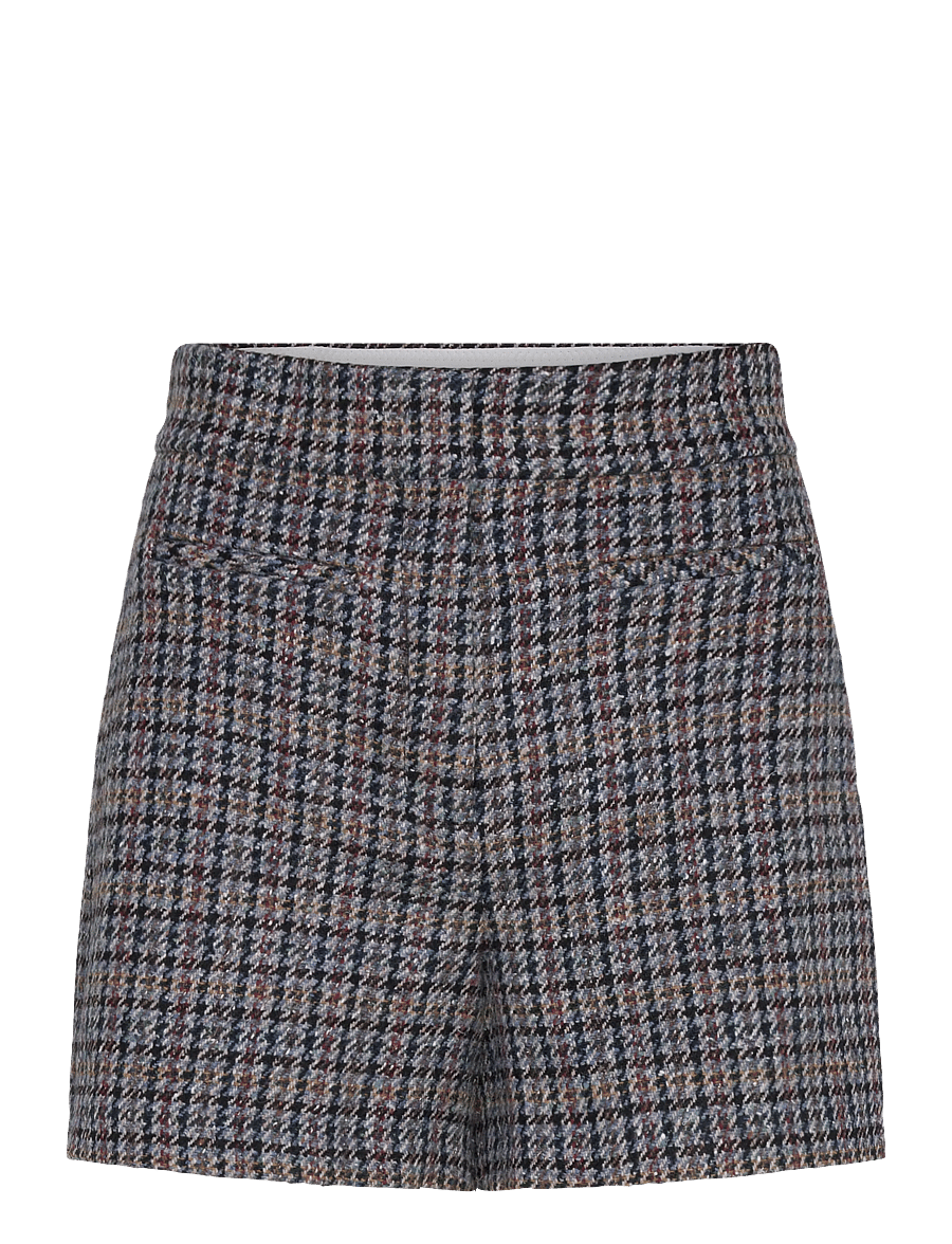 Sandro - Checked Shorts - freizeitshorts - blu / beige - 0
