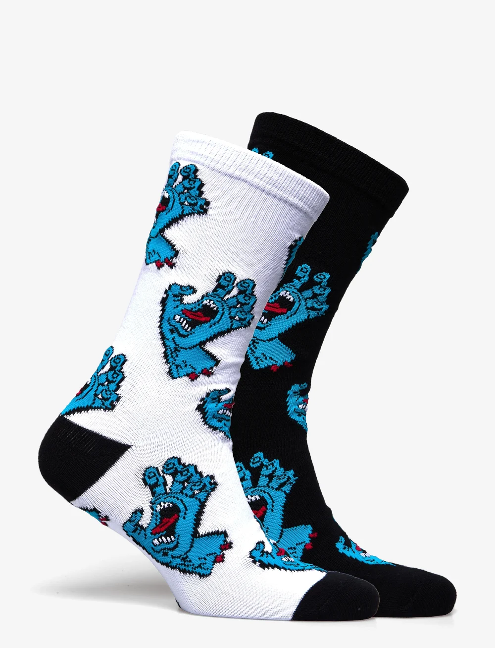 Santa Cruz - Multi Hand Sock (2 Pack) - kollektionen - white & black - 1