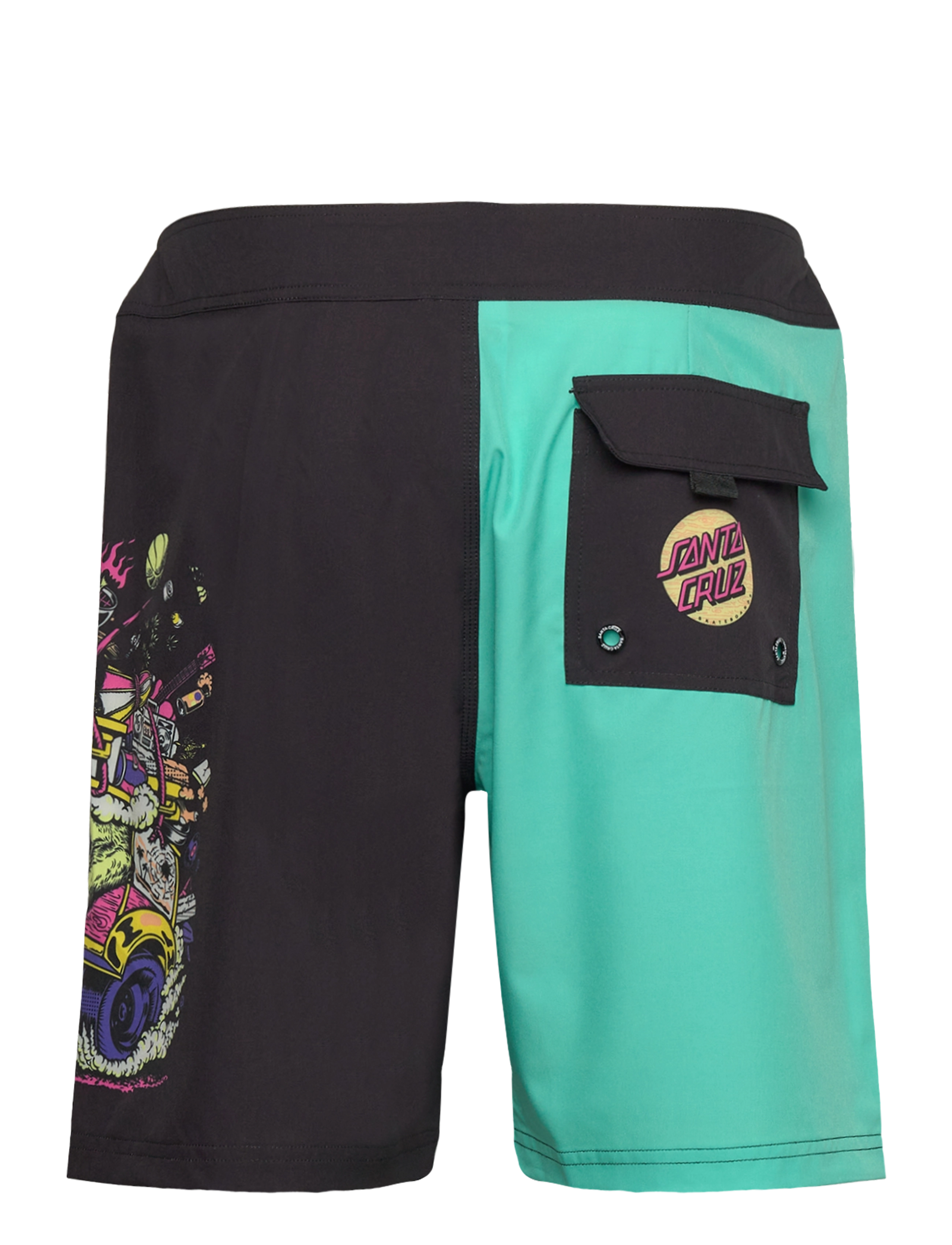 Santa Cruz - Johnson Beast Wagon Boardshort - ujumispüksid - black/pool blue - 1