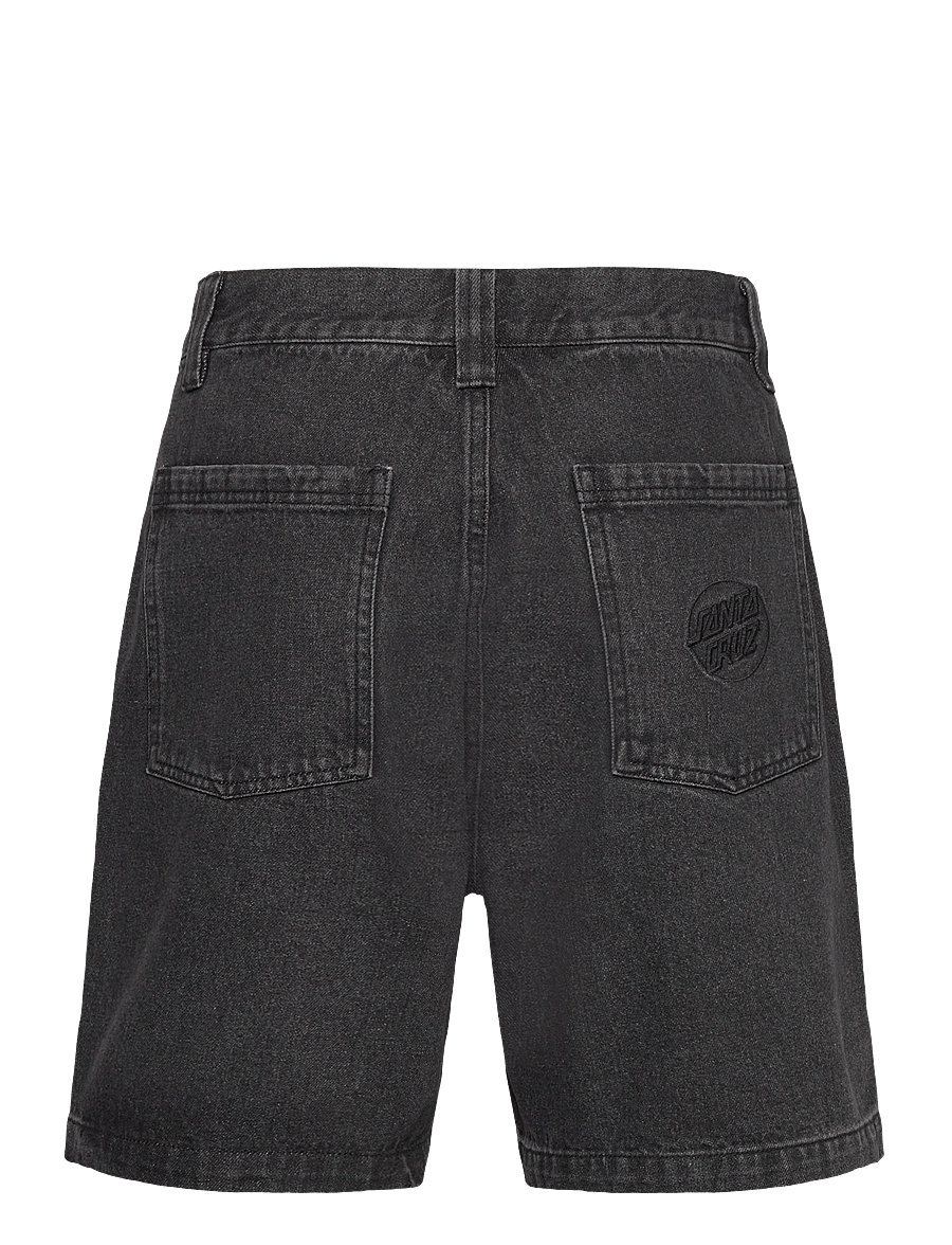Santa Cruz - Opus Dot Workwear Shorts - jeansshorts - black - 1