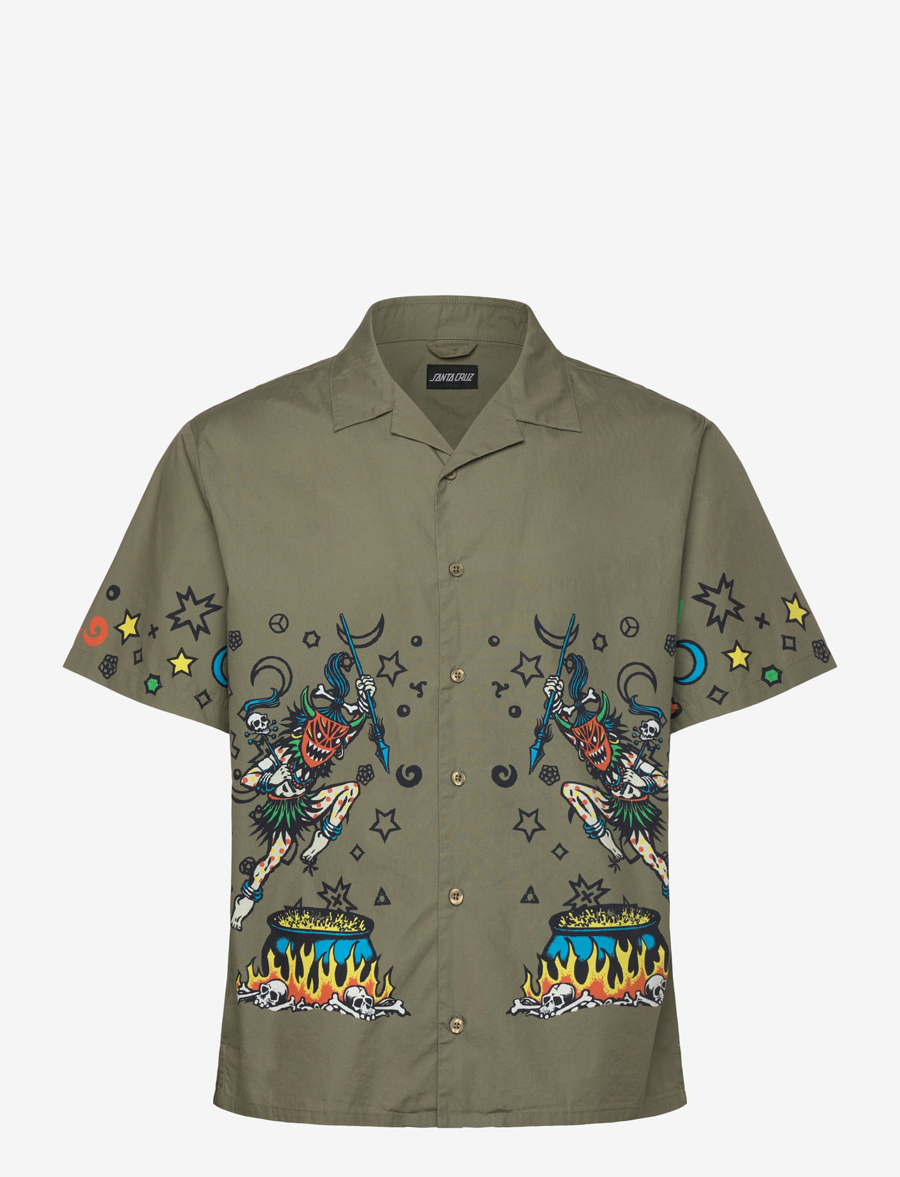 Santa Cruz - Salba Resurrection Shirt - kurzarmhemden - uniform green - 0