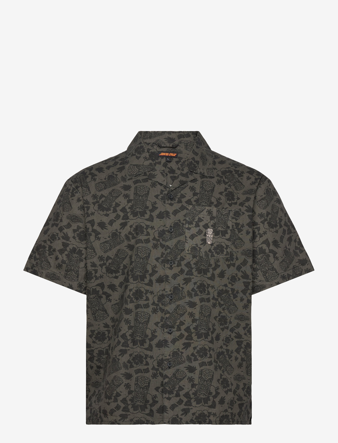 Santa Cruz - Roskopp Voodoo Room SS Shirt - short-sleeved shirts - black - 0