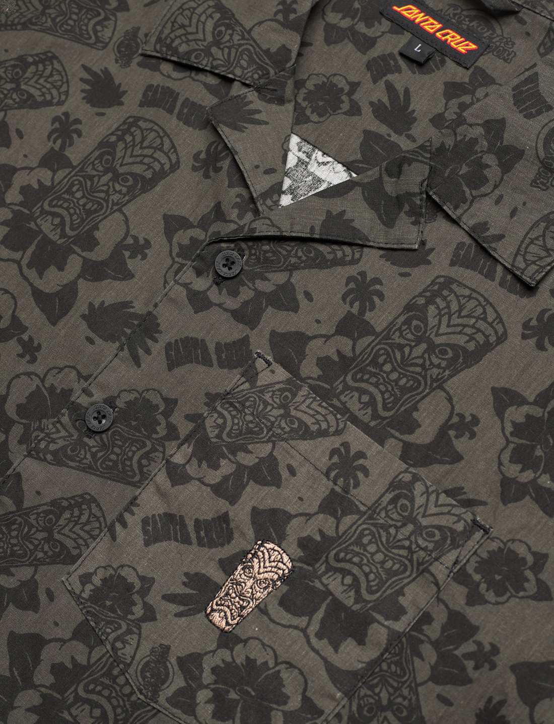 Santa Cruz - Roskopp Voodoo Room SS Shirt - kortærmede skjorter - black - 3