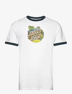 Aloha Dot Front Ringer T-Shirt, Santa Cruz