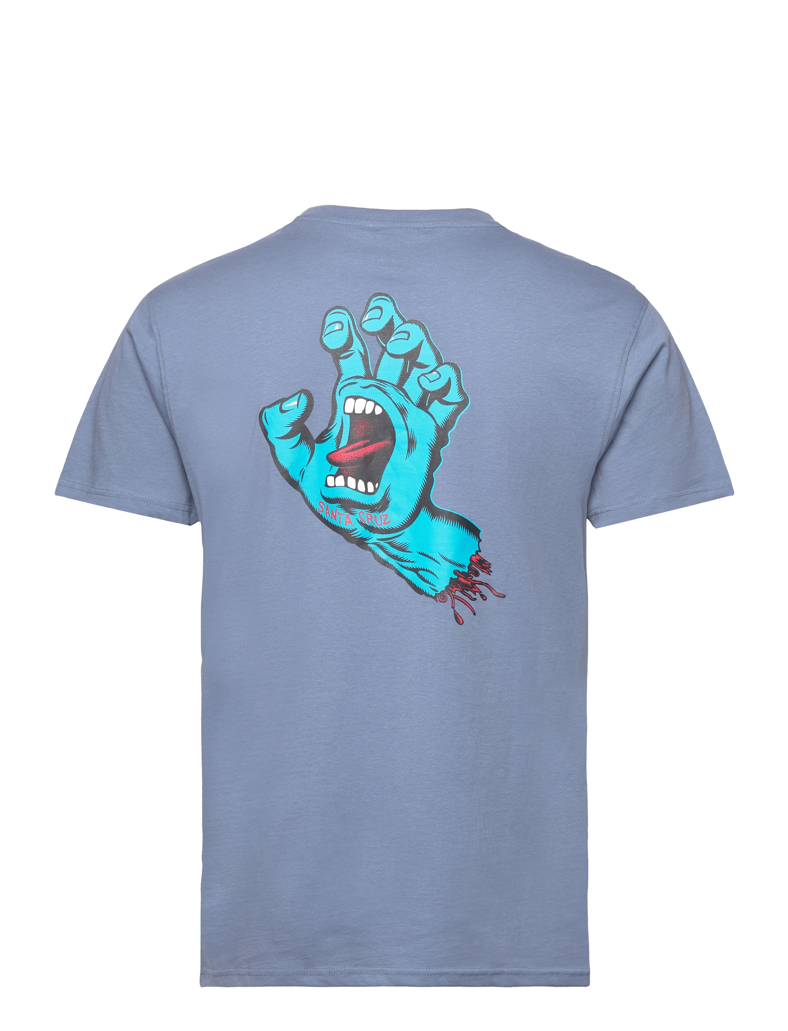 Santa Cruz - Screaming Hand Chest T-Shirt - dusty blue - 1