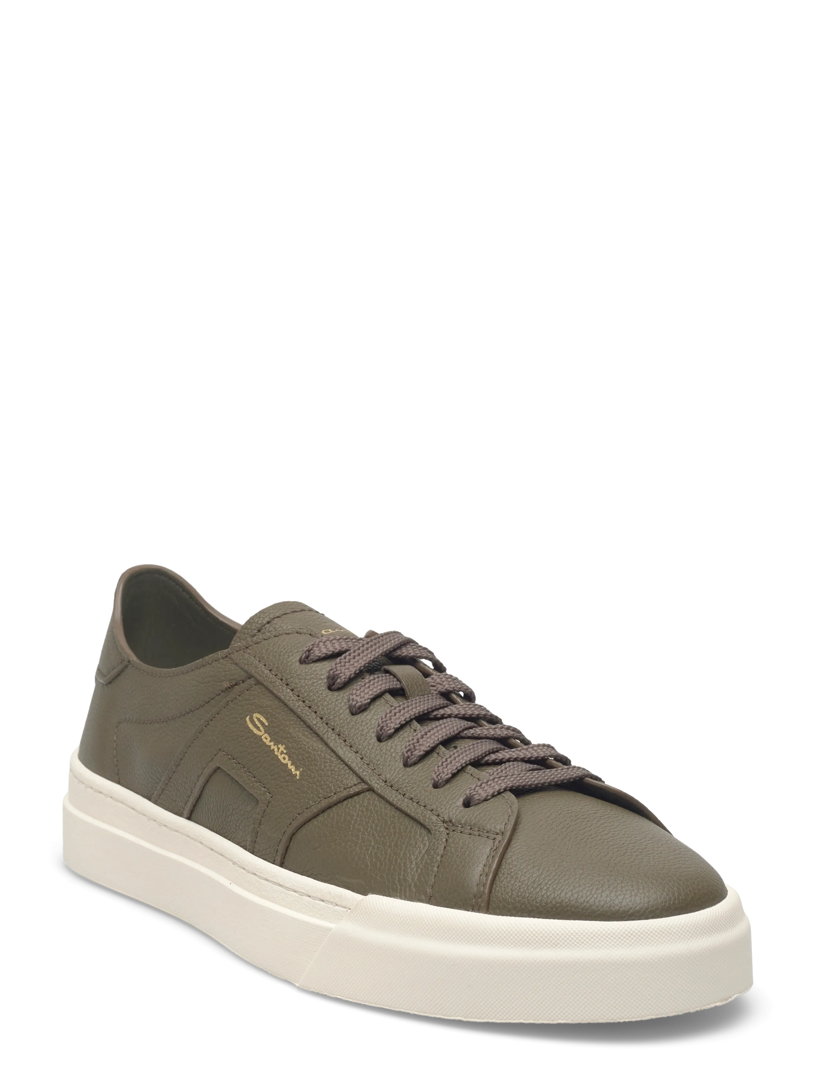 Santoni Dbs-Sf4, 45.5, Sneakers, Khakigrün - Low-top Männerswear