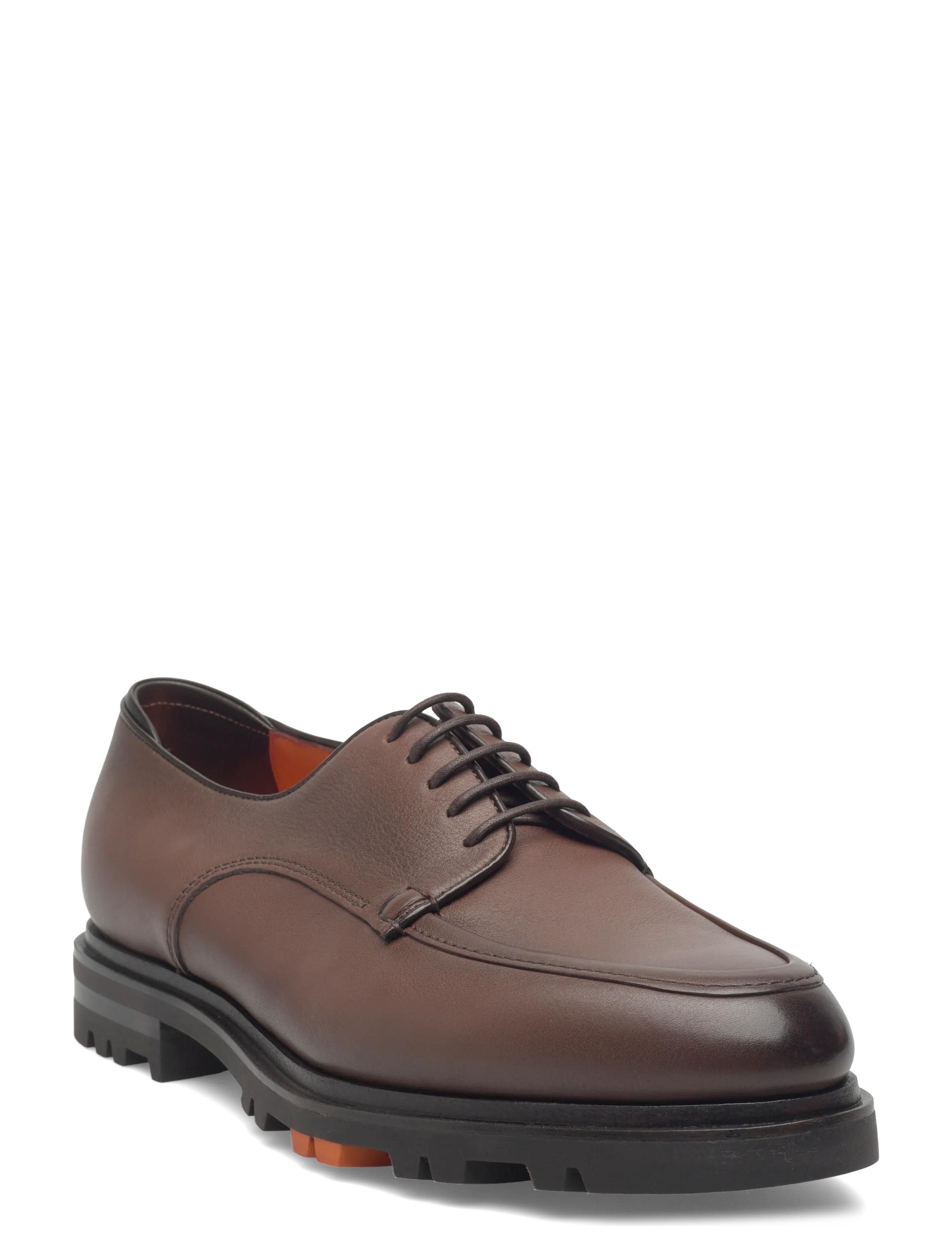 Santoni Calvin, 48, Business, Braun - Derby Schuhe, Männerswear