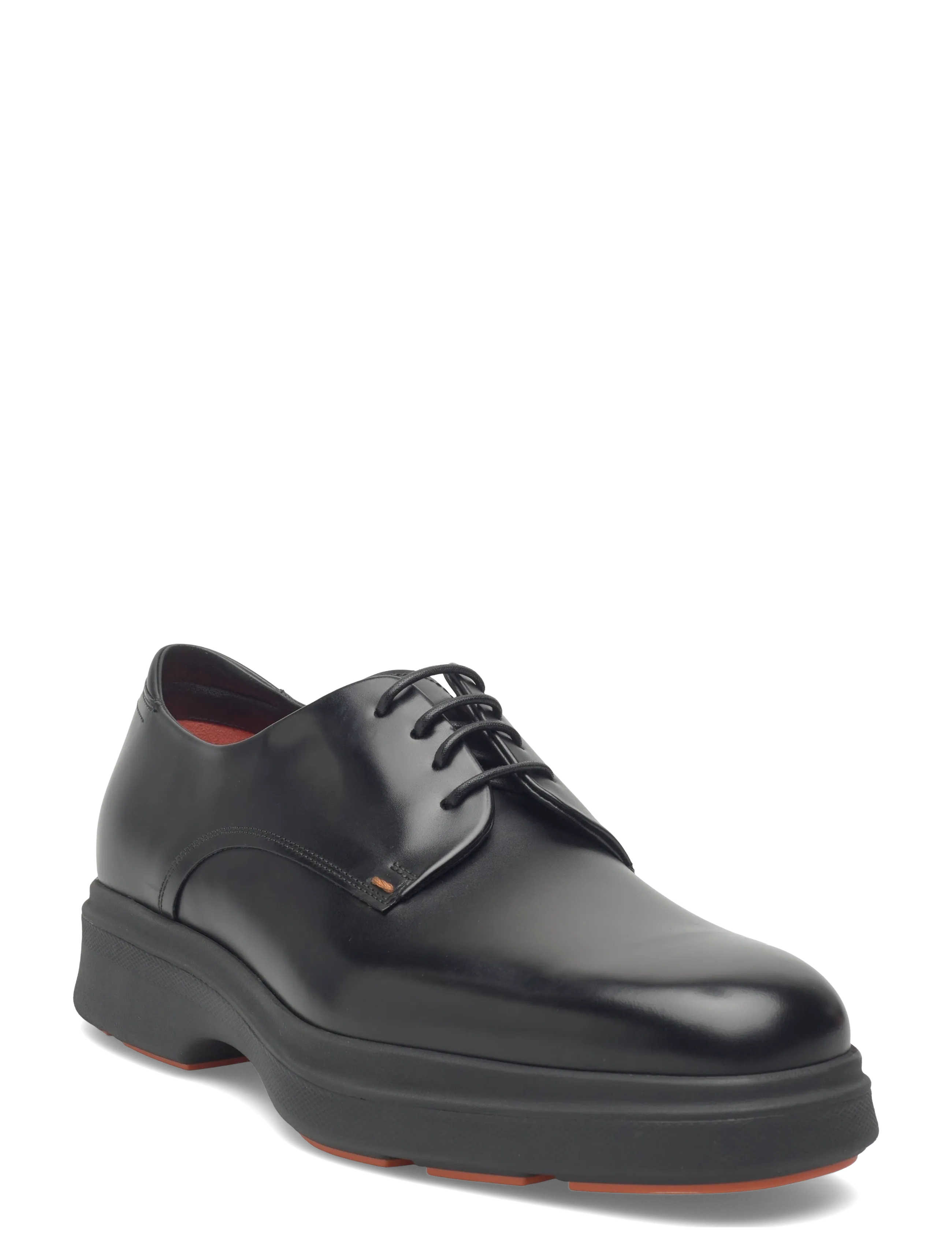 Santoni EASY DERBY - Formelle sko - BLACK / black