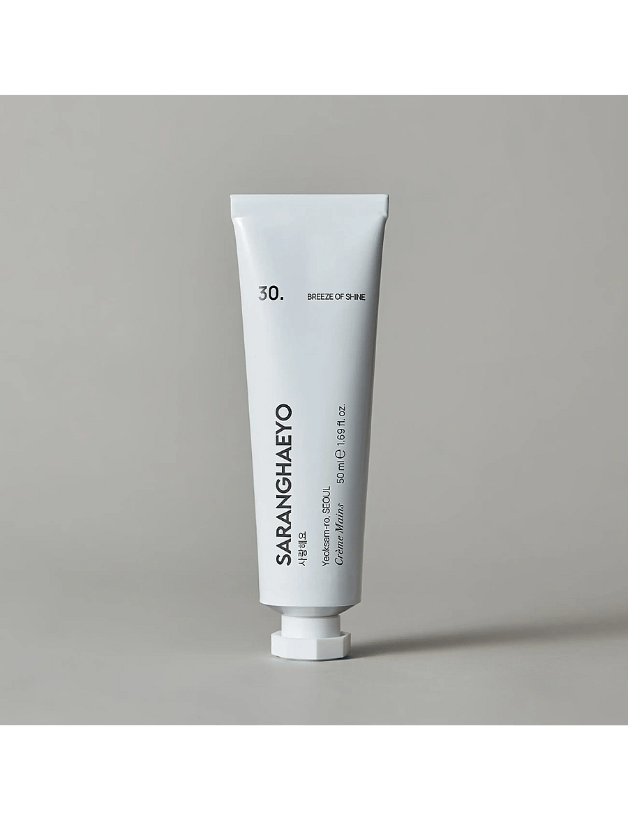 Saranghaeyo - 30. BREEZE OF SHINE CRÈME MAINS - kätekreemid - clear - 0