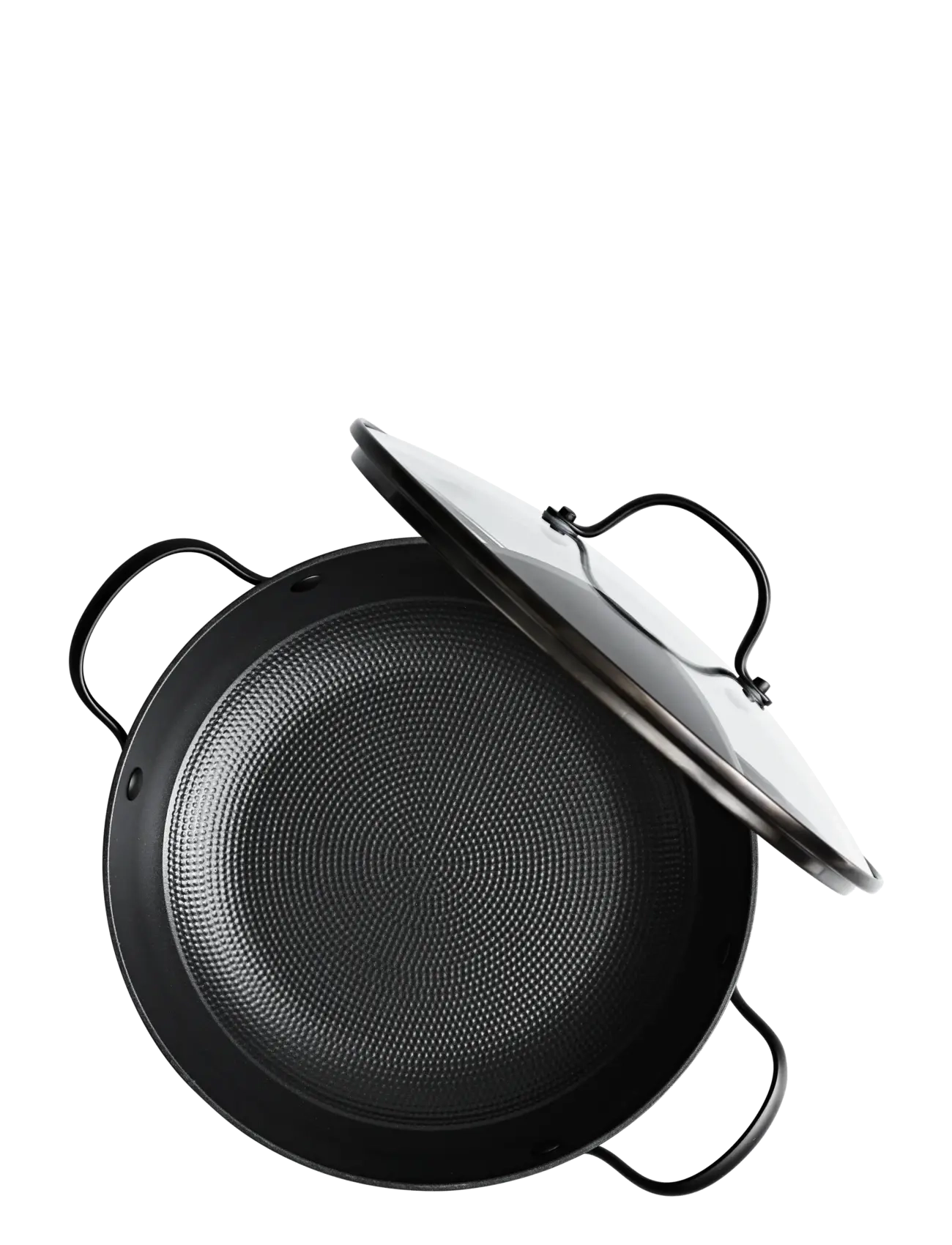 Satake - 26 cm saucepan in lightweight cast iron Honeycomb ceramic coating glass lid - pots - black - 2